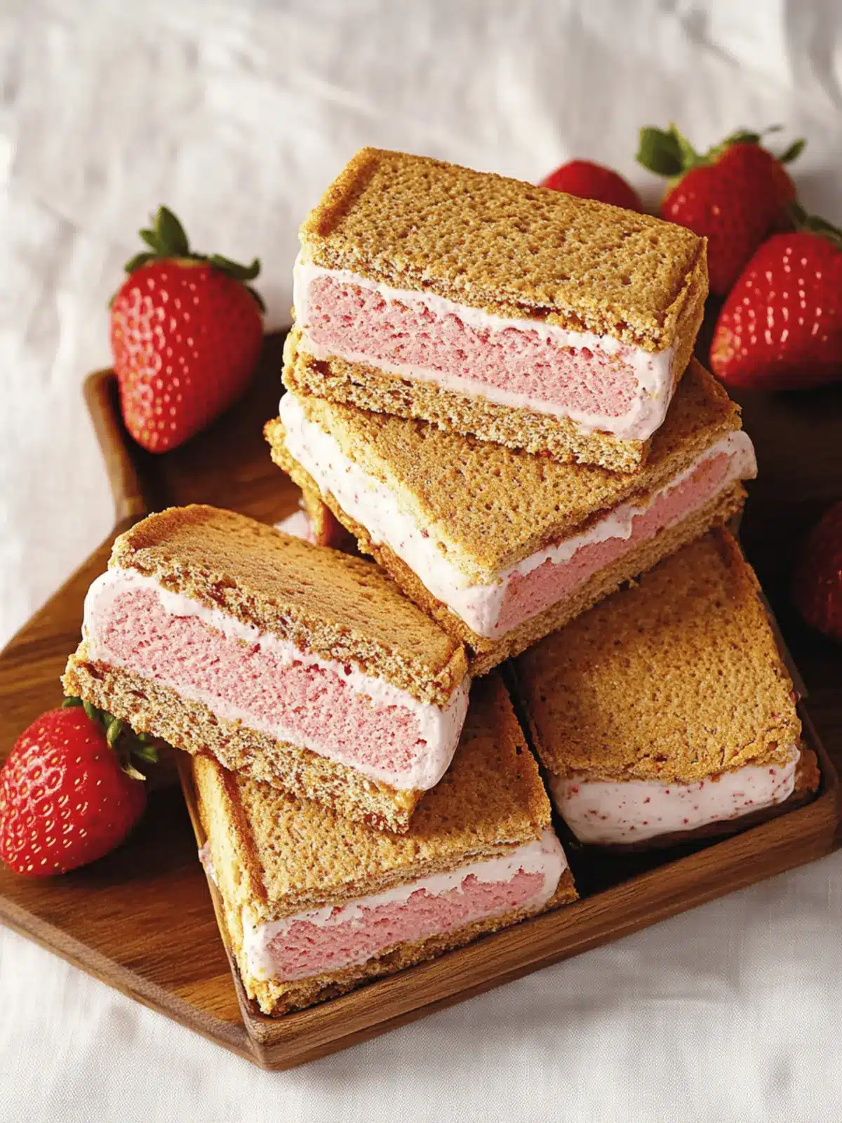 Homemade Strawberry Ice Cream Sandwiches for Summer Fun 2 Strawberry Ice Cream Sandwiches