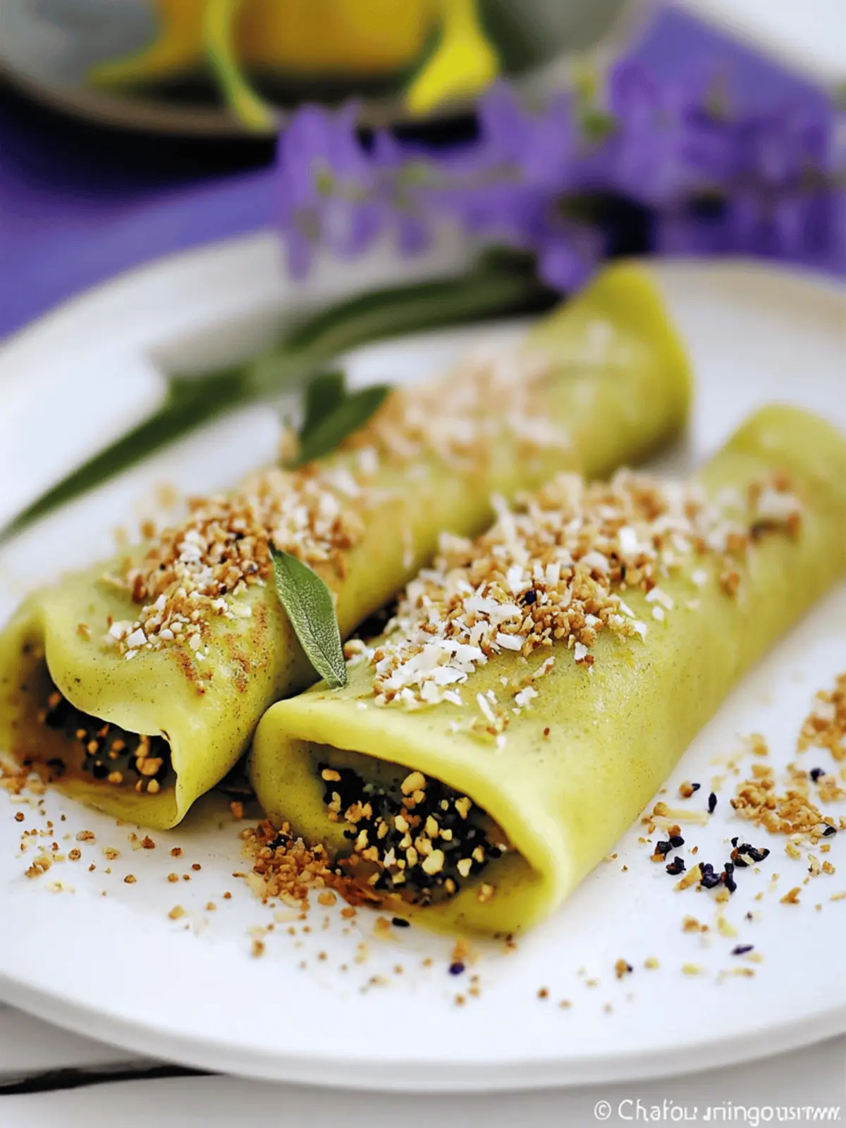 Delicious Coconut Pandan Crepes for a Taste of Nostalgia 3 Coconut Pandan Crepes