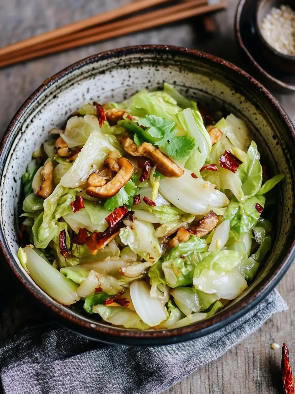 Savory Chinese Cabbage Stir-Fry with Crispy Pork Belly 3 Chinese Cabbage Stir-Fry