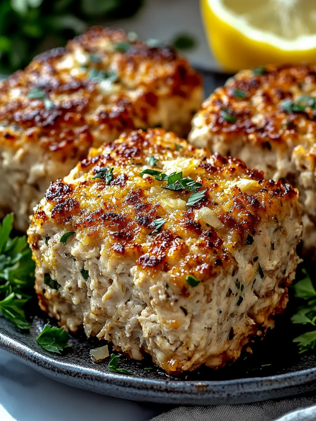 Irresistible Garlic Parmesan Chicken Meatloaves You ll Love 2 Garlic Parmesan Chicken Meatloaves