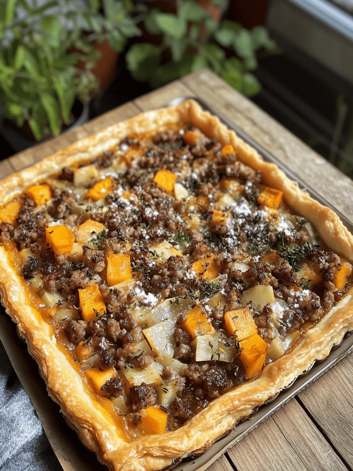 Savory Leek, Sausage & Butternut Squash Tart You'll Love 2 Leek, Sausage & Butternut Squash Tart