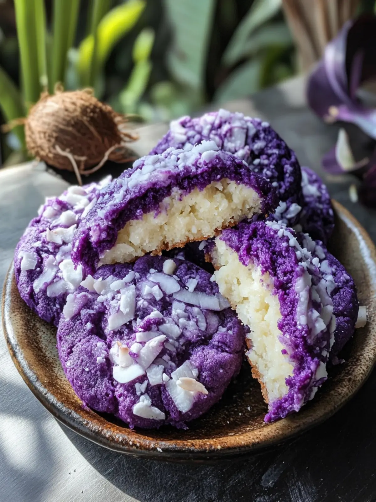 Coconut Ube Besito Cookies: A Tropical Treat Awaits! 3 Coconut Ube Besito Cookies