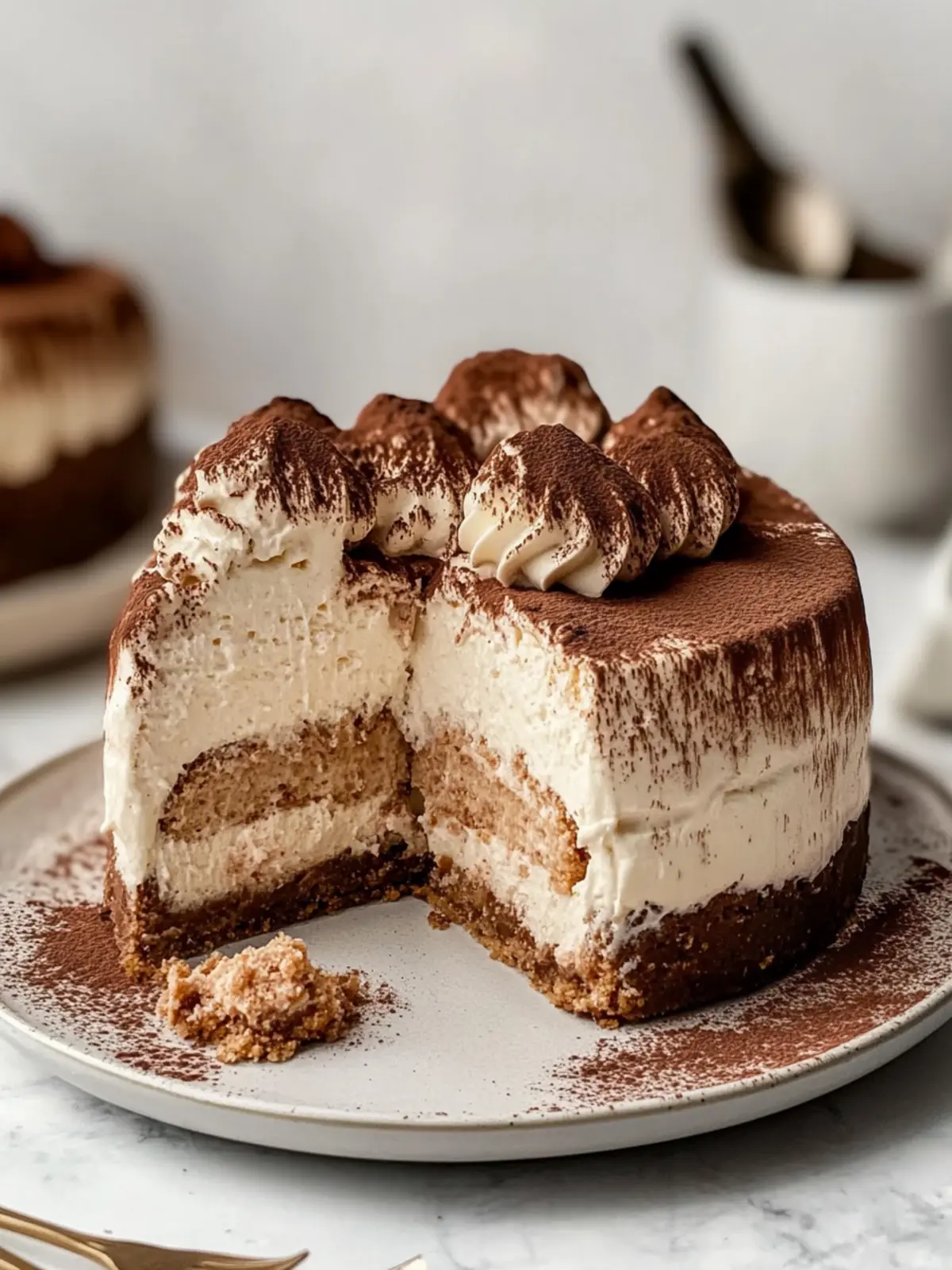 Indulge in Creamy & Rich Tiramisu Cheesecake Bliss 4 Creamy & Rich Tiramisu Cheesecake