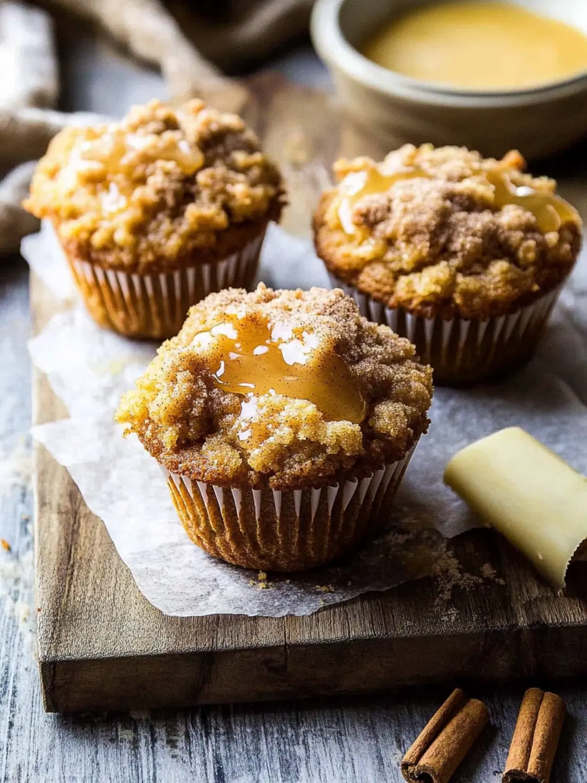 Pumpkin Coffee Cake Muffins with Cinnamon Honey Butter Bliss 2 Pumpkin Coffee Cake Muffins with Cinnamon Honey Butter