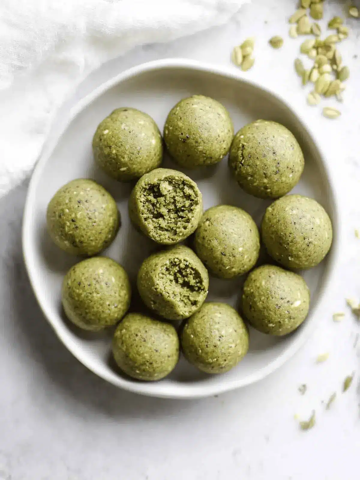 No Bake Matcha Cookie Dough Protein Bites for Guilt-Free Snacking 3 No Bake Matcha Cookie Dough Protein Bites