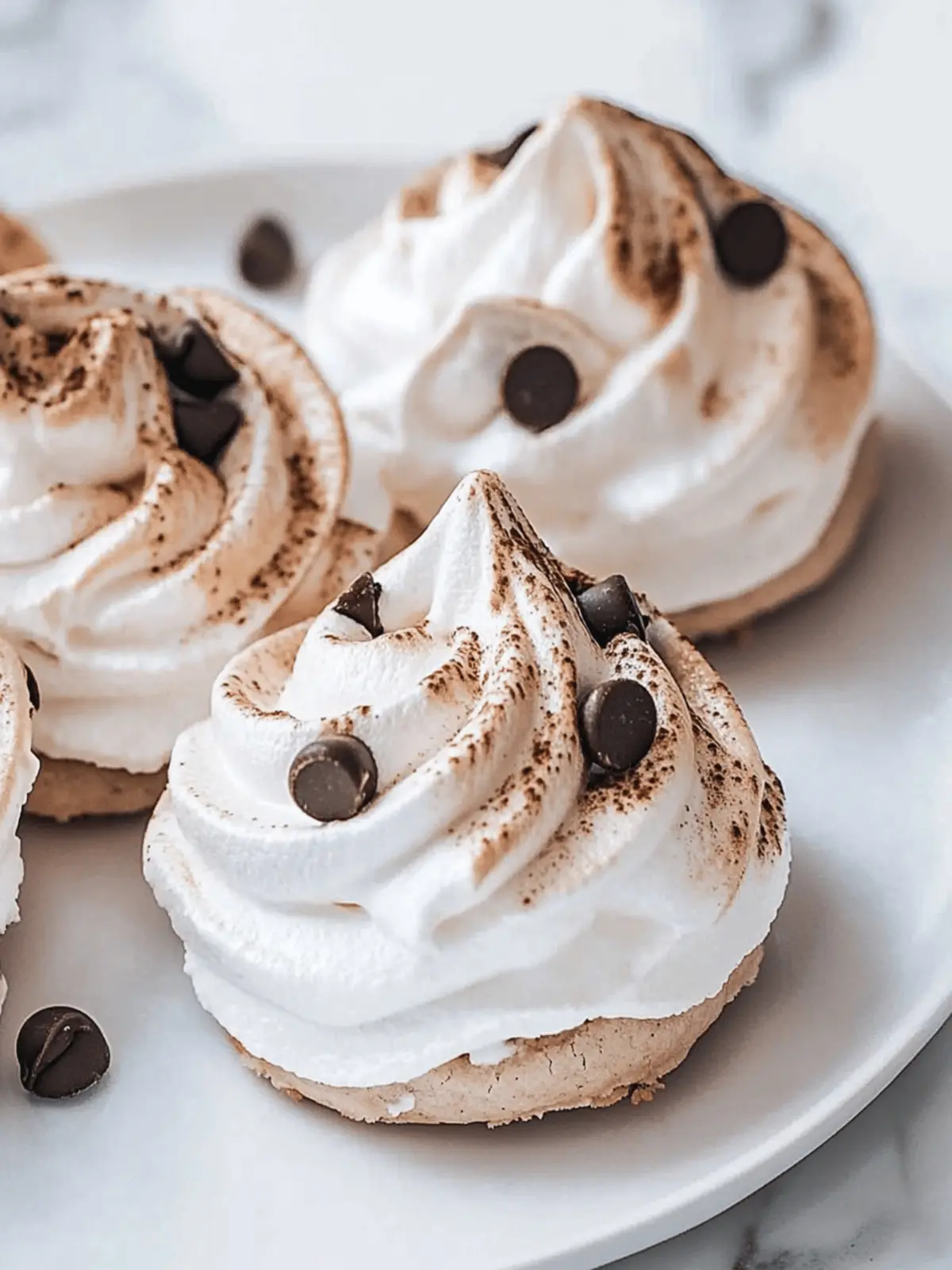 Melt-in-Your-Mouth Chocolate Chip Meringue Cookies 3 Chocolate Chip Meringue Cookies
