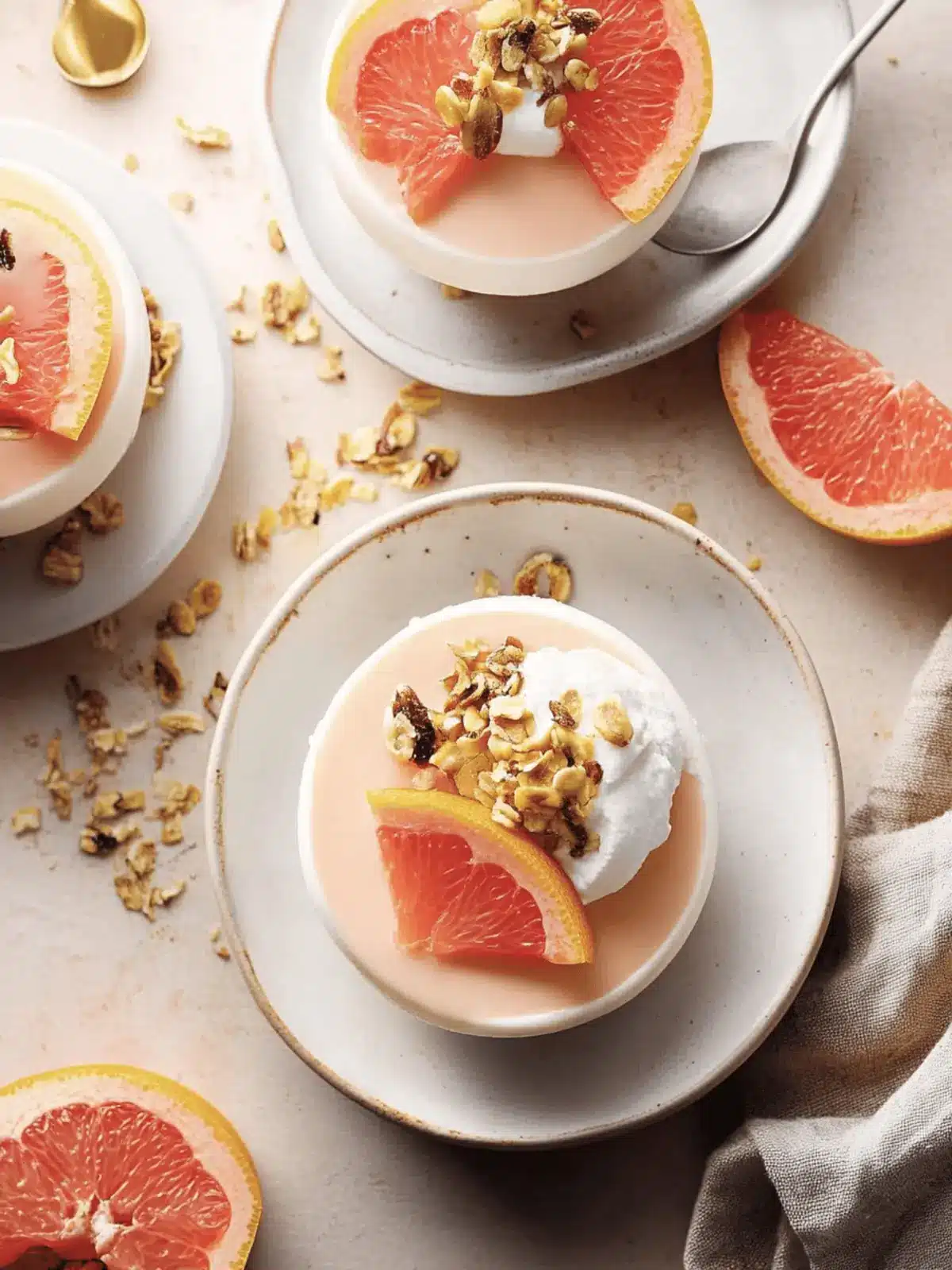 Grapefruit Panna Cotta With Crunchy Pistachios Delight 3 Grapefruit Panna Cotta