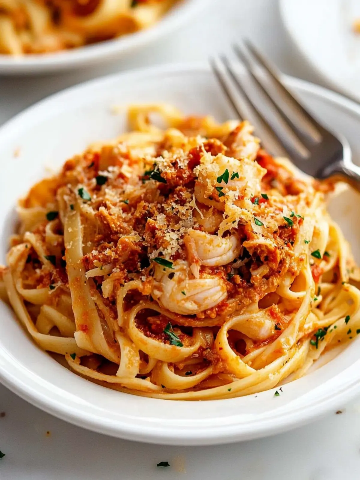 Delicious Pasta with Spicy Crab Sauce for Seafood Lovers 3 Pasta with Spicy Crab Sauce