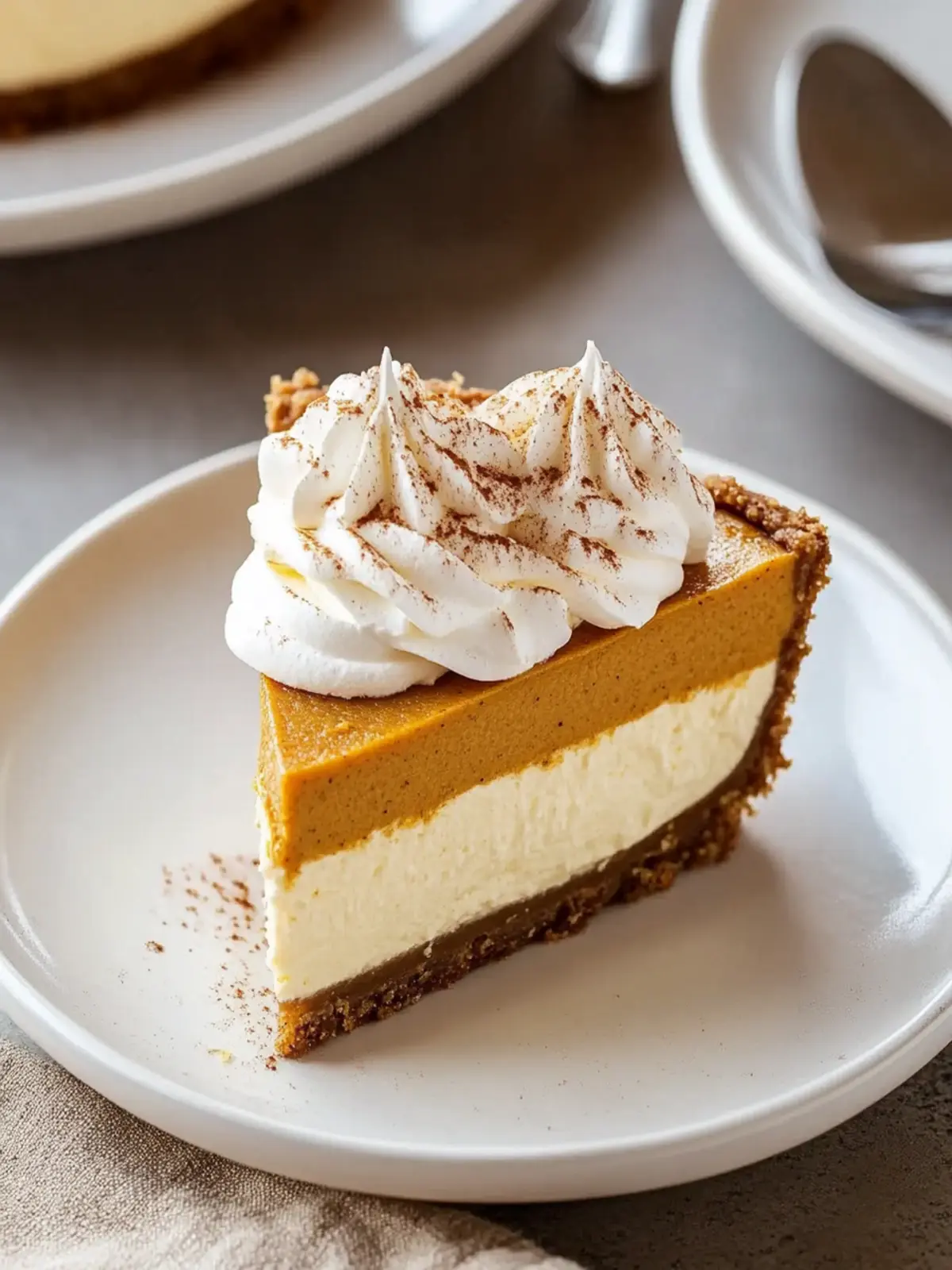 Easy Pumpkin Pie Cheesecake - A Slice of Fall Happiness 2 Easy Pumpkin Pie Cheesecake