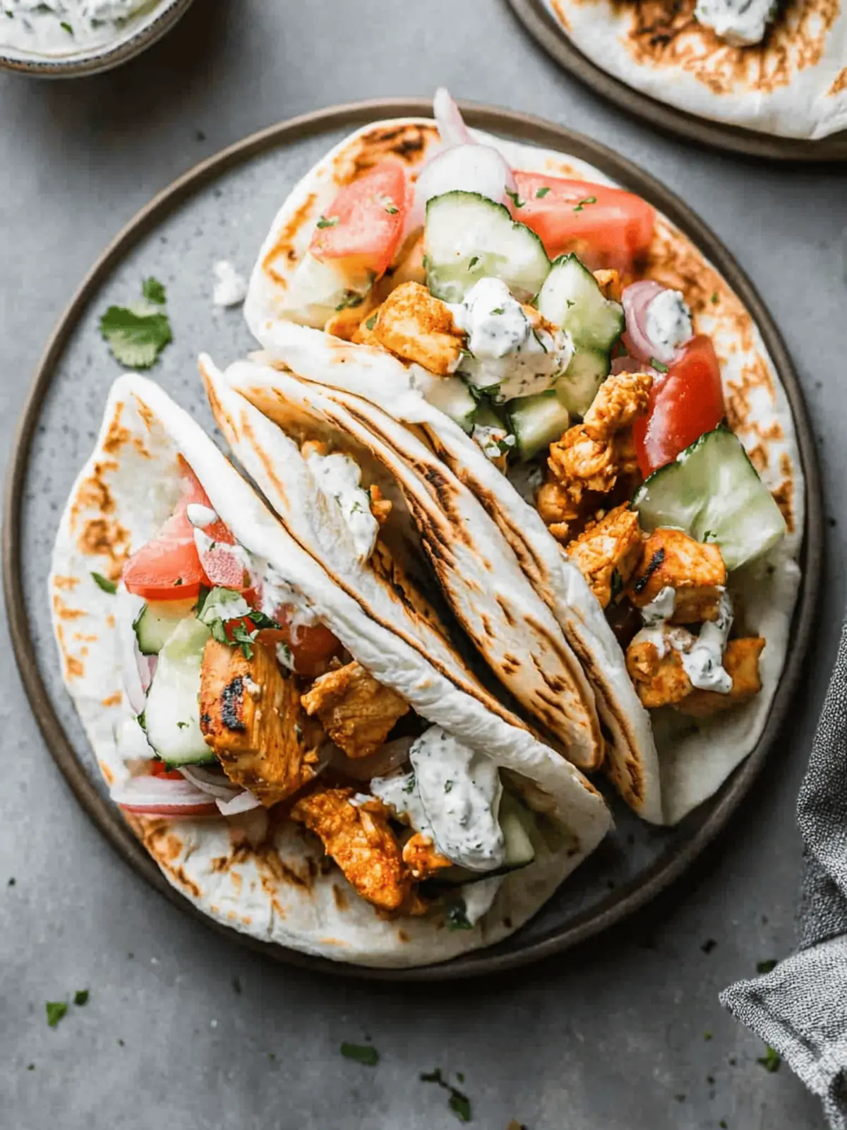 Mouthwatering Chicken Gyros with Easy Homemade Tzatziki 2 Mouthwatering Chicken Gyros with Easy Homemade Tzatziki