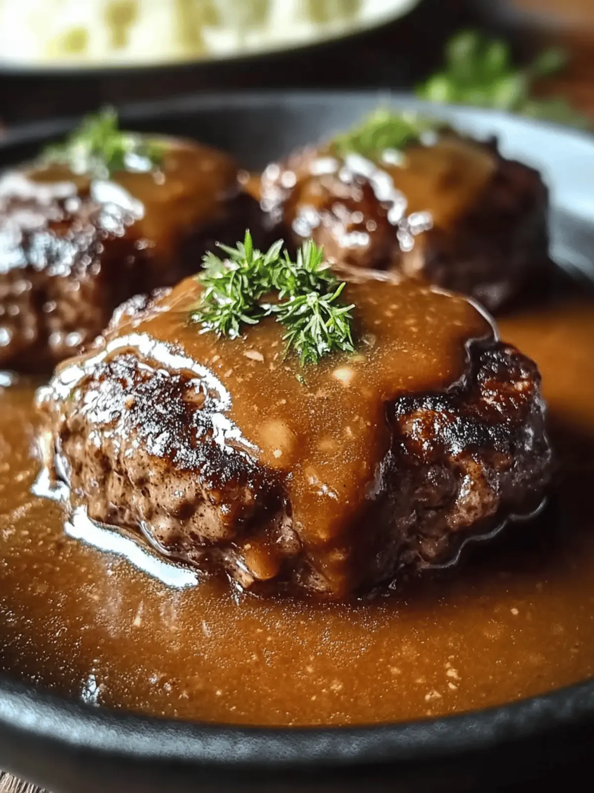 Hearty Hamburger Steak With Gravy for Cozy Family Dinners 4 Hamburger Steak With Gravy