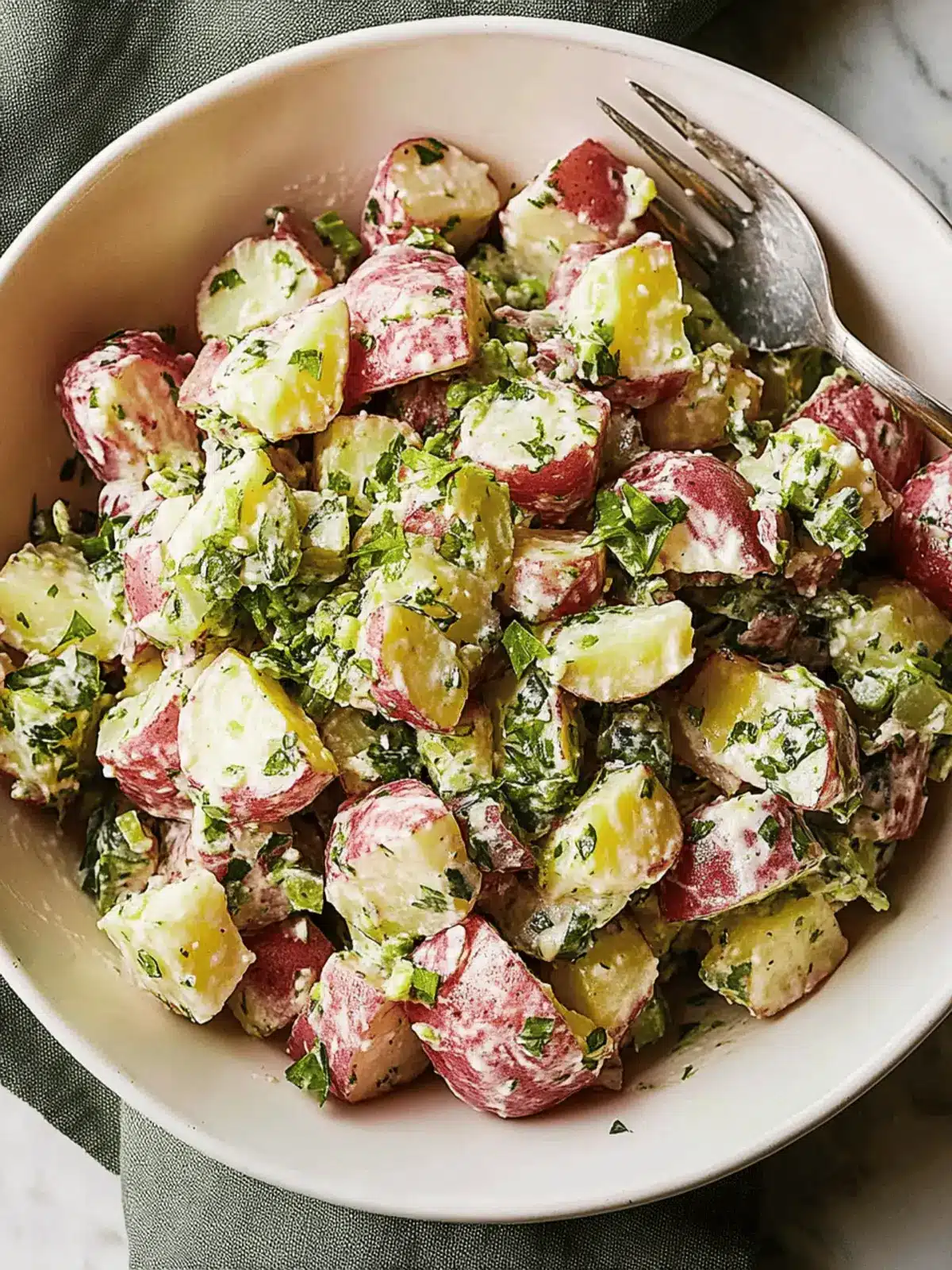 Savory Red Potato Salad with Zesty Herb Twist 3 Red Potato Salad