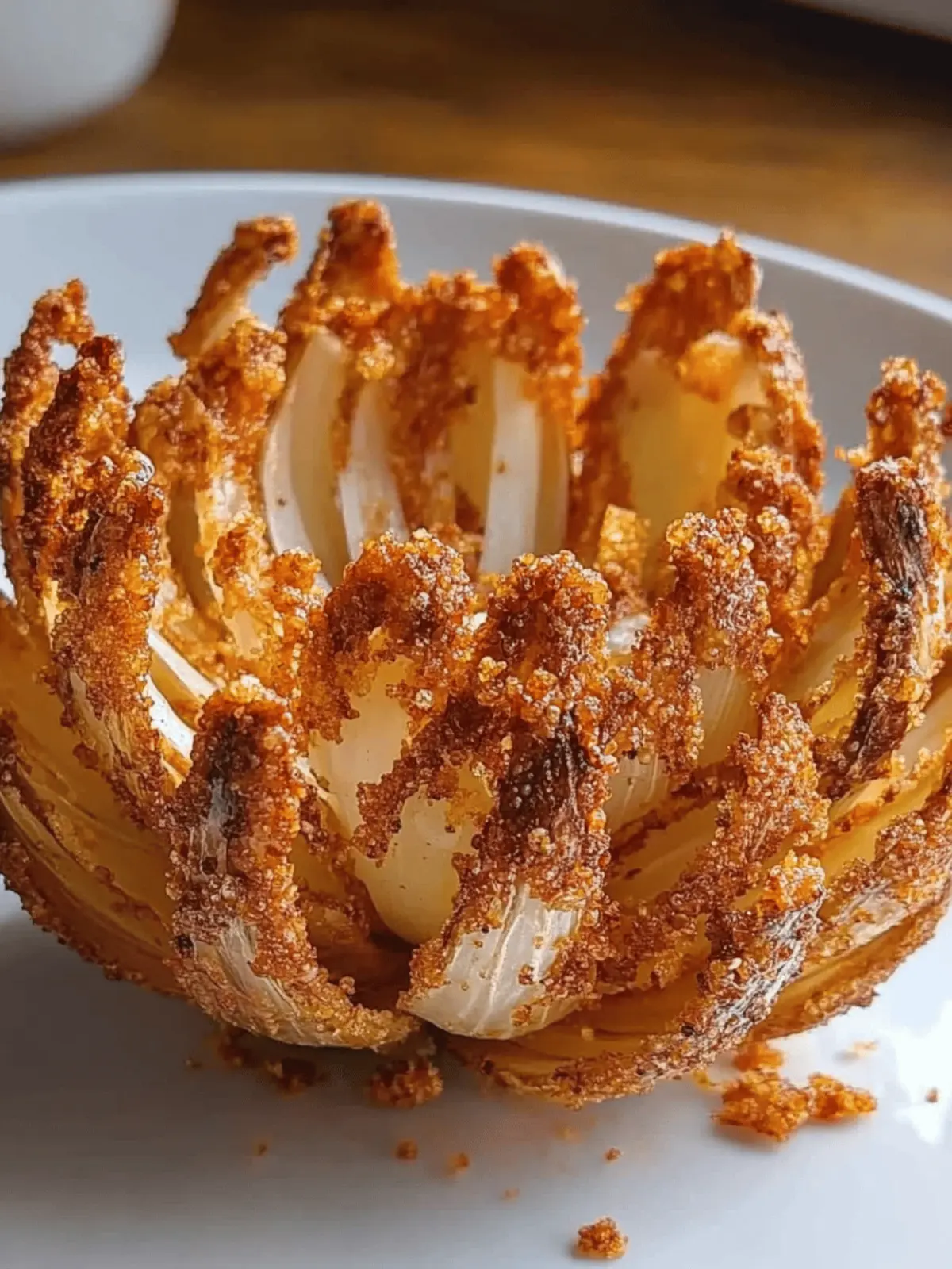 Crispy Air Fryer Blooming Onion That Dares You to Share 4 Crispy Air Fryer Blooming Onion