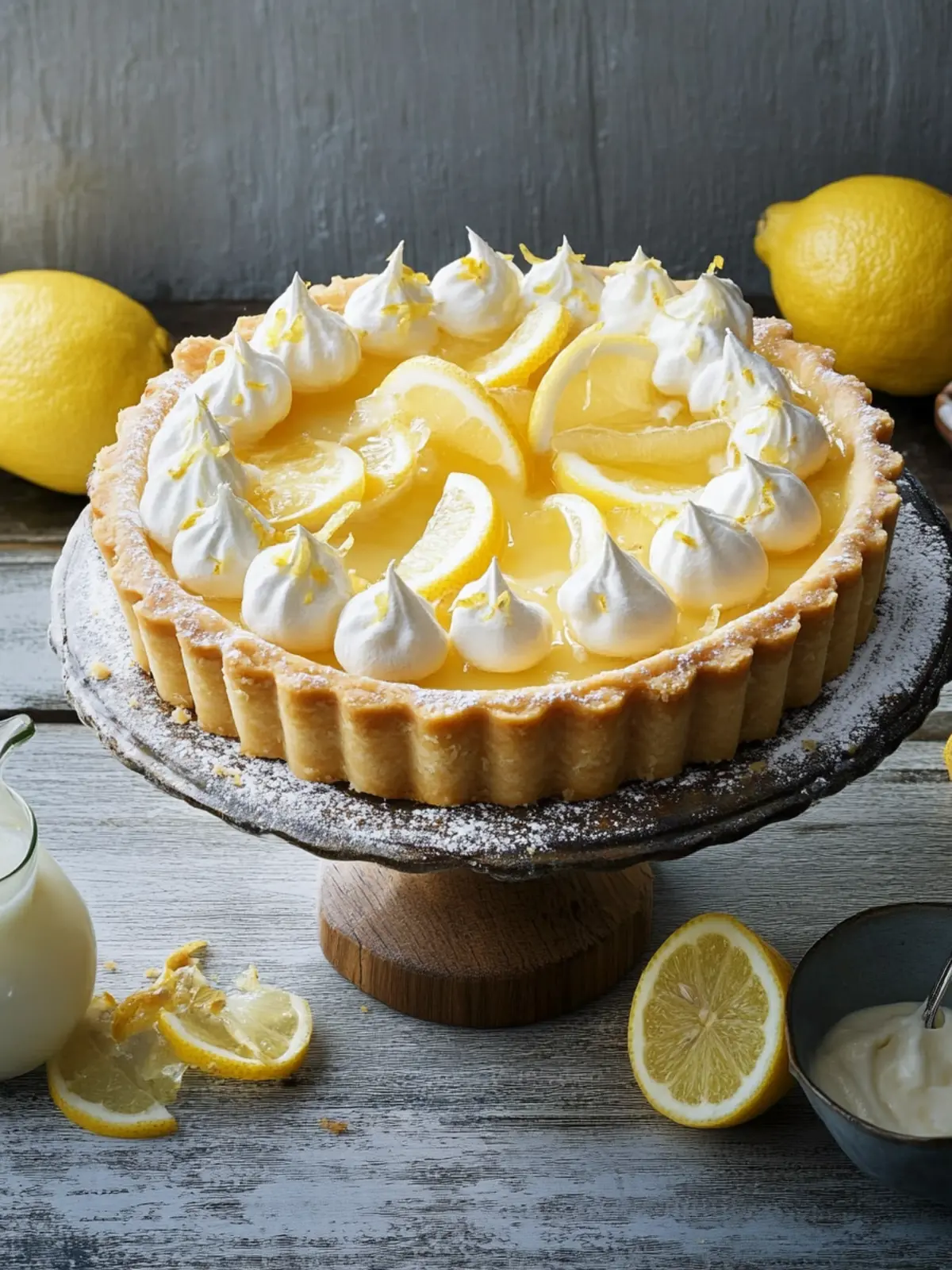 Irresistible Lemon Tart with Preserved Lemon Cream Delight 4 Lemon tart with preserved lemon cream
