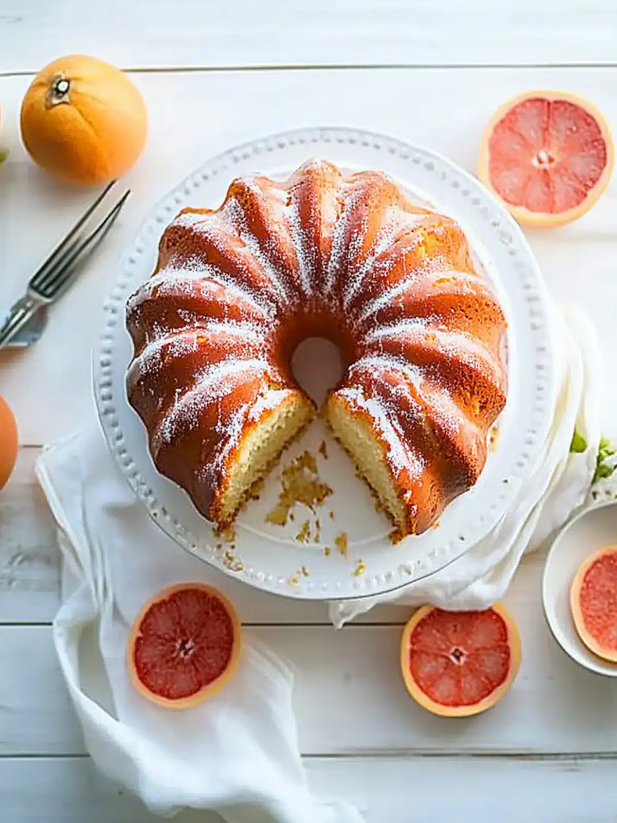 Zesty Glazed Grapefruit Bundt Cake to Brighten Your Day 4 Glazed Grapefruit Bundt Cake