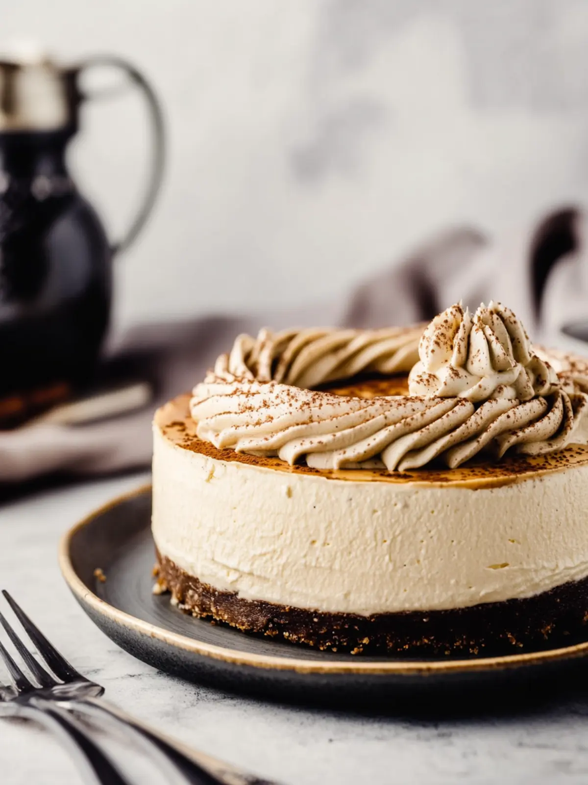 Irresistible Coffee Cheesecake with Oreo Crust Delight 3 Coffee Cheesecake