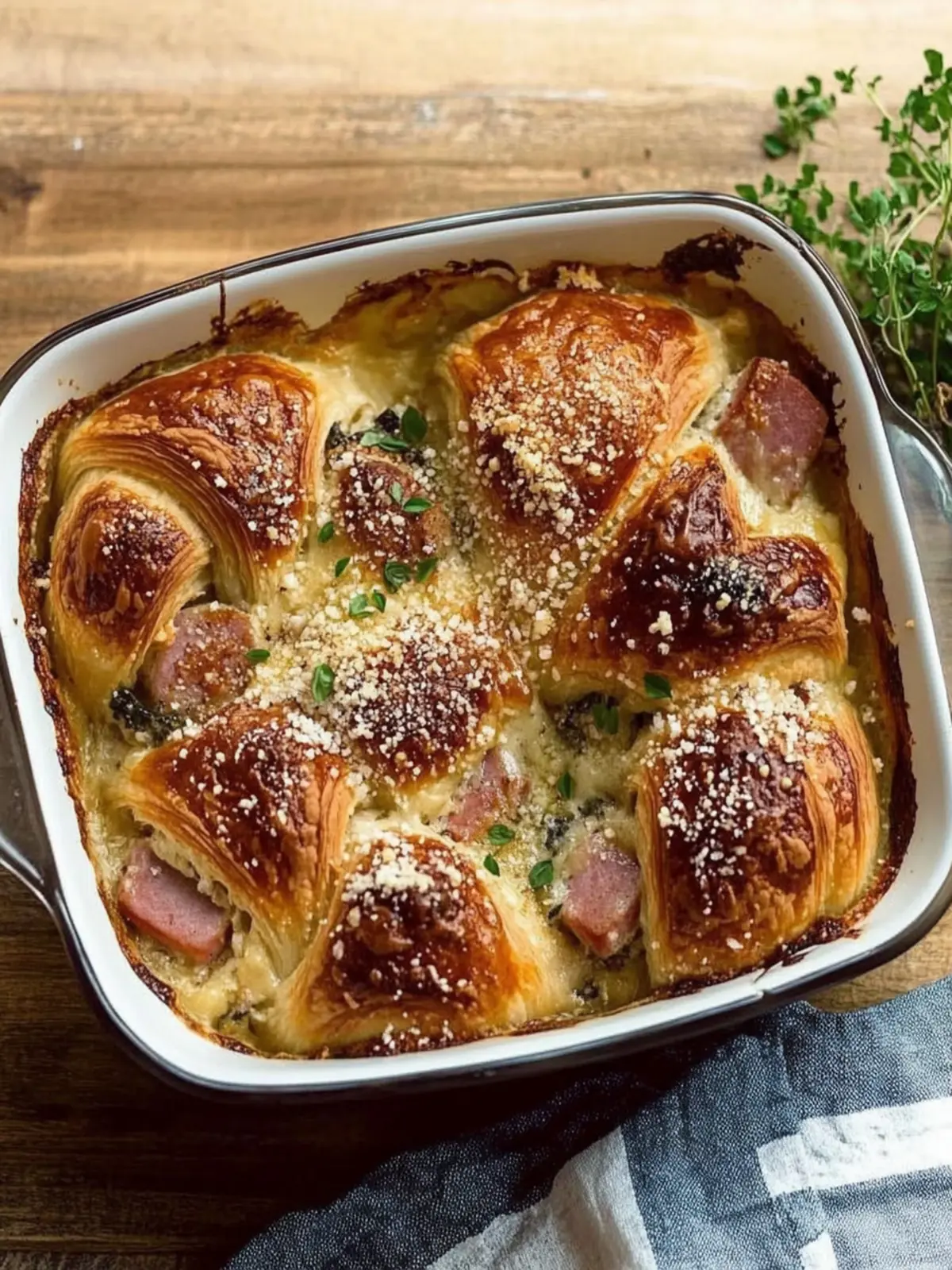 Irresistible Ham and Cheese Croissant Bake for Brunch Bliss 3 Ham and Cheese Croissant Bake