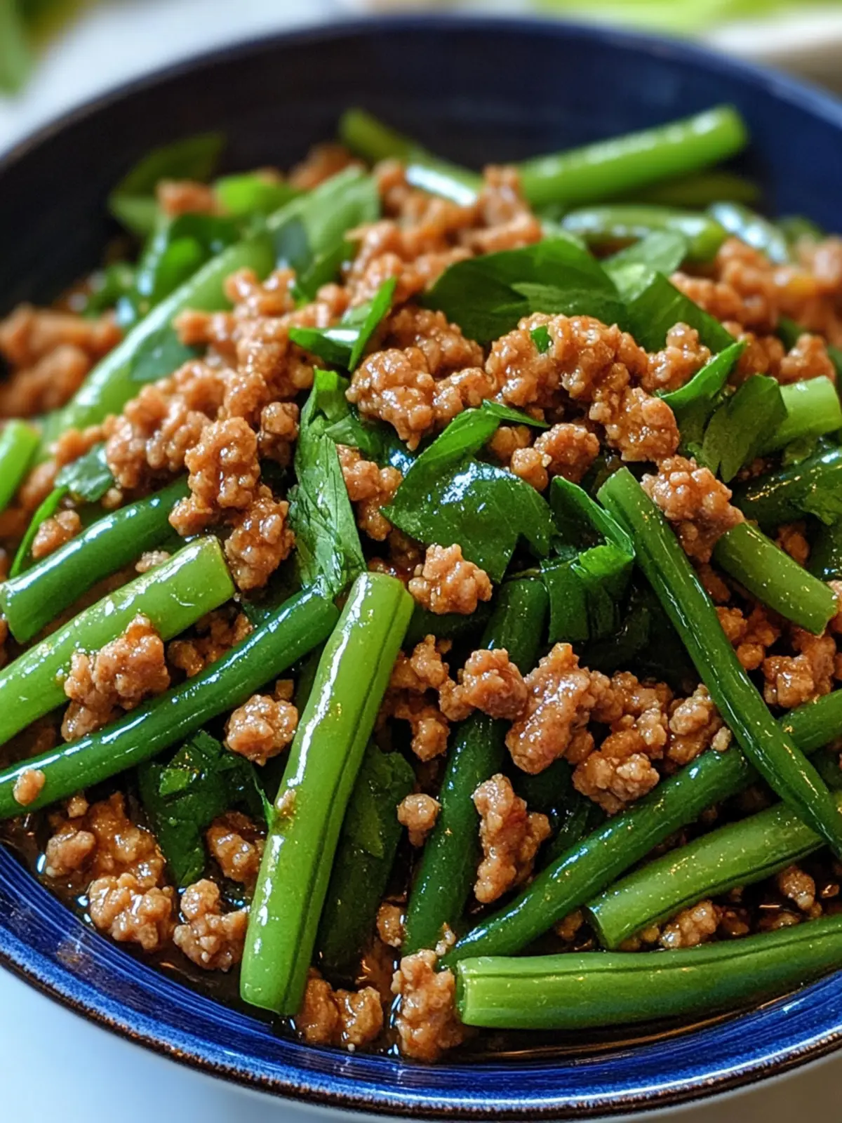 Savory Spicy Ground Turkey and Green Bean Stir-Fry Delight 2 Spicy Ground Turkey and Green Bean Stir-fry