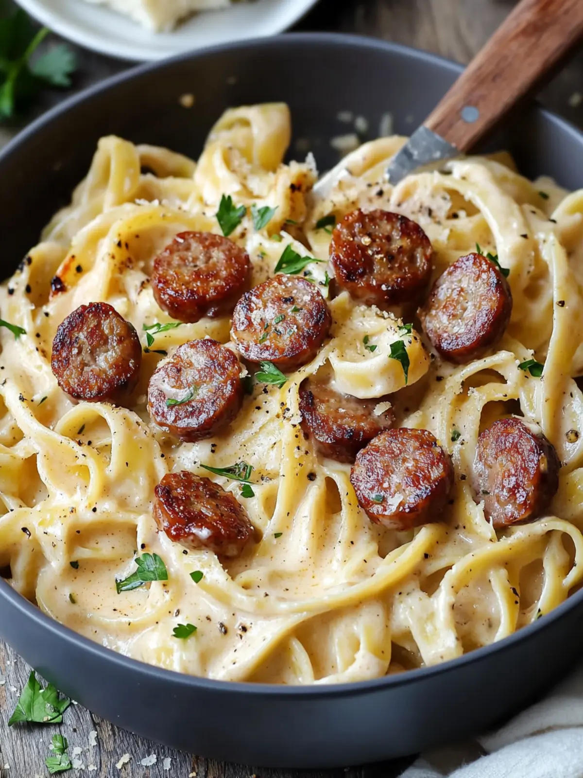 Smoky Sausage Cajun Alfredo: Comfort Food You'll Love 3 Smoky Sausage Cajun Alfredo