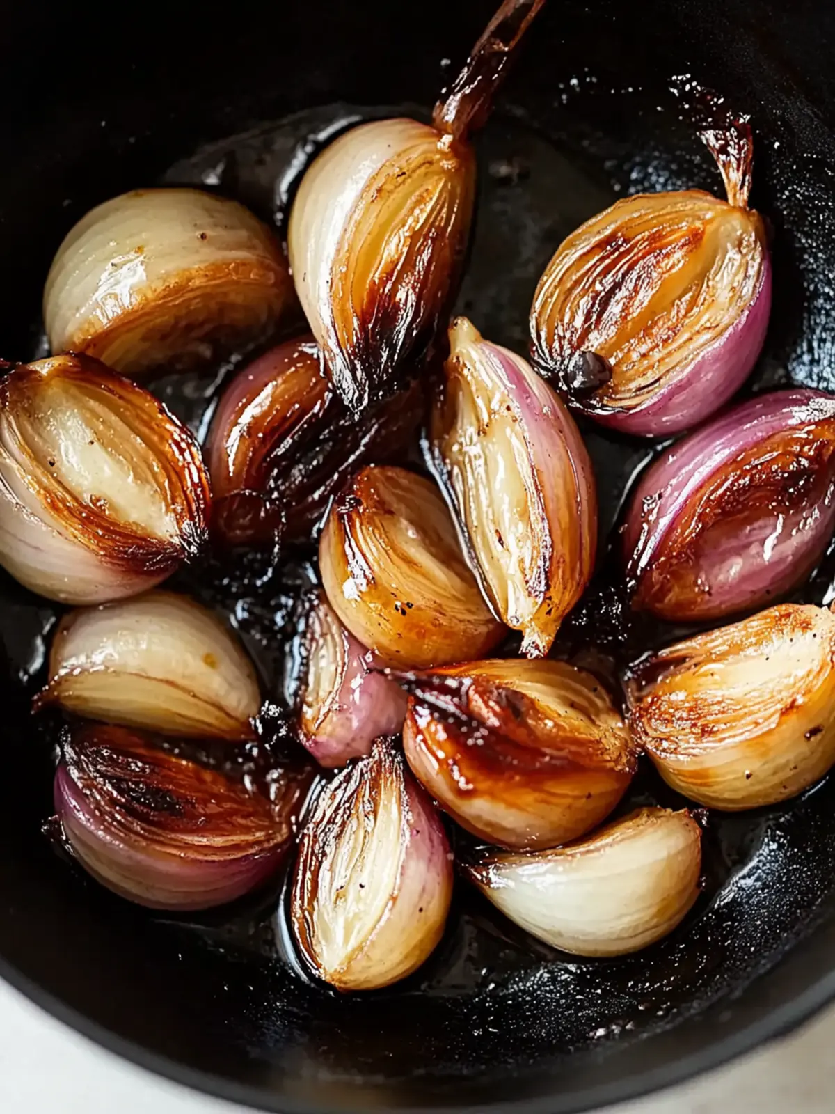 Maple-Balsamic Roasted Shallots: Sweet & Savory Side Delight 3 Maple-Balsamic Roasted Shallots