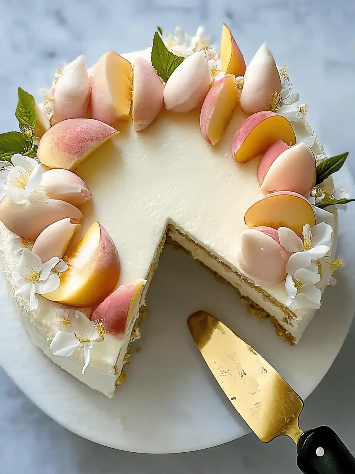 Jasmine, Peach & Vanilla Cake for a Sweet Summer Escape 4 Jasmine, Peach & Vanilla Cake