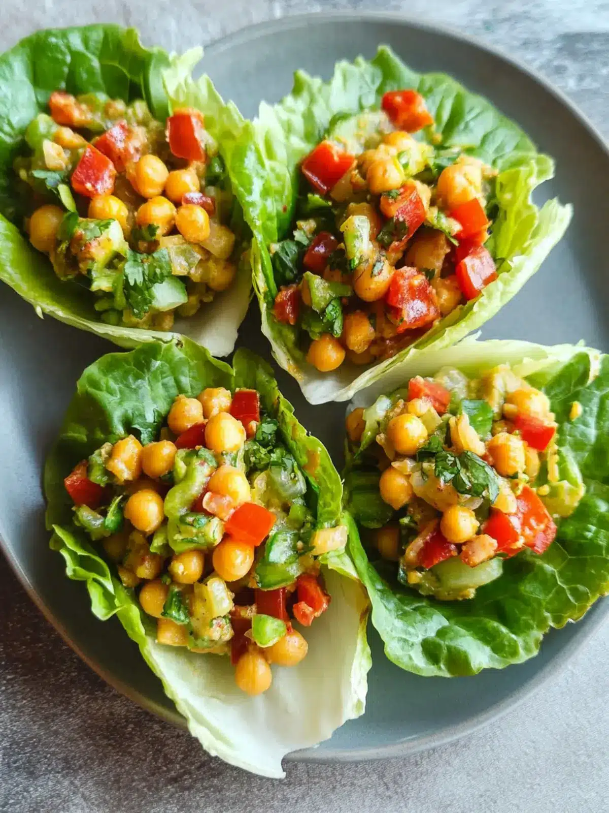 Delicious Curried Chickpea Lettuce Wraps for Fresh Flavor 2 Curried Chickpea Lettuce Wraps
