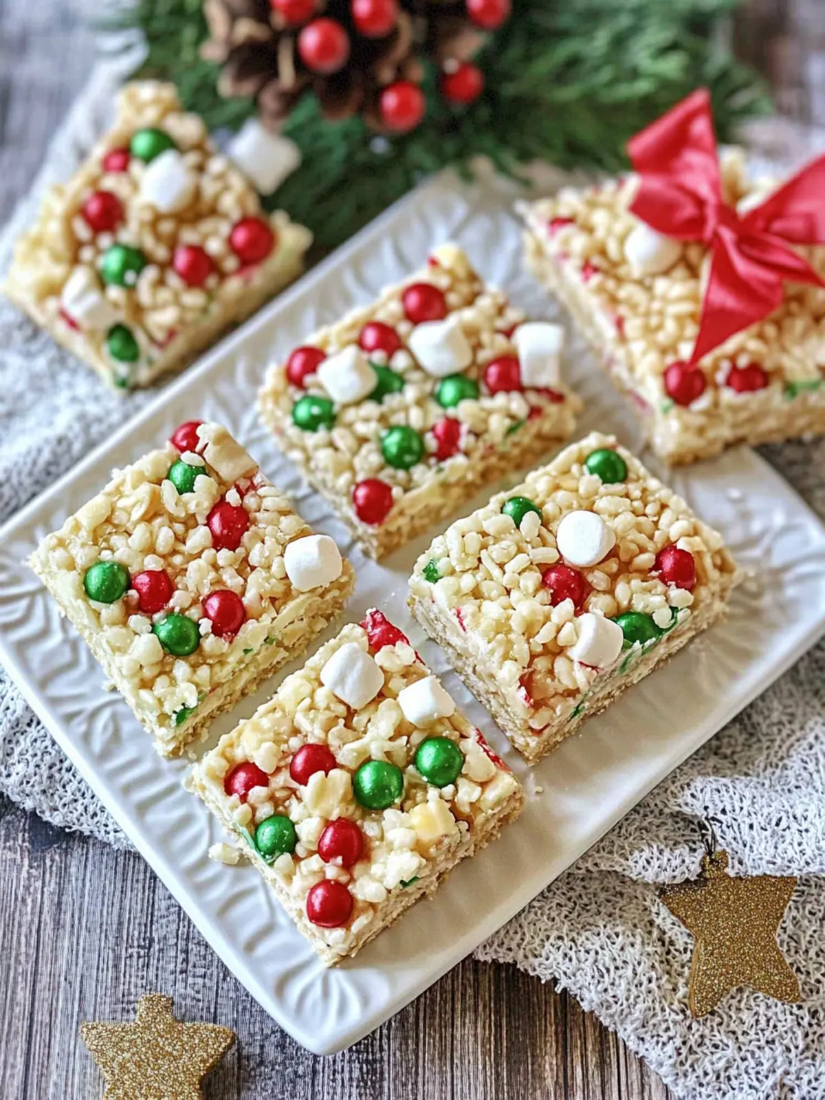 White Christmas Marshmallow Rice Bubble Slice for Festive Fun 3 White Christmas Marshmallow Rice Bubble Slice