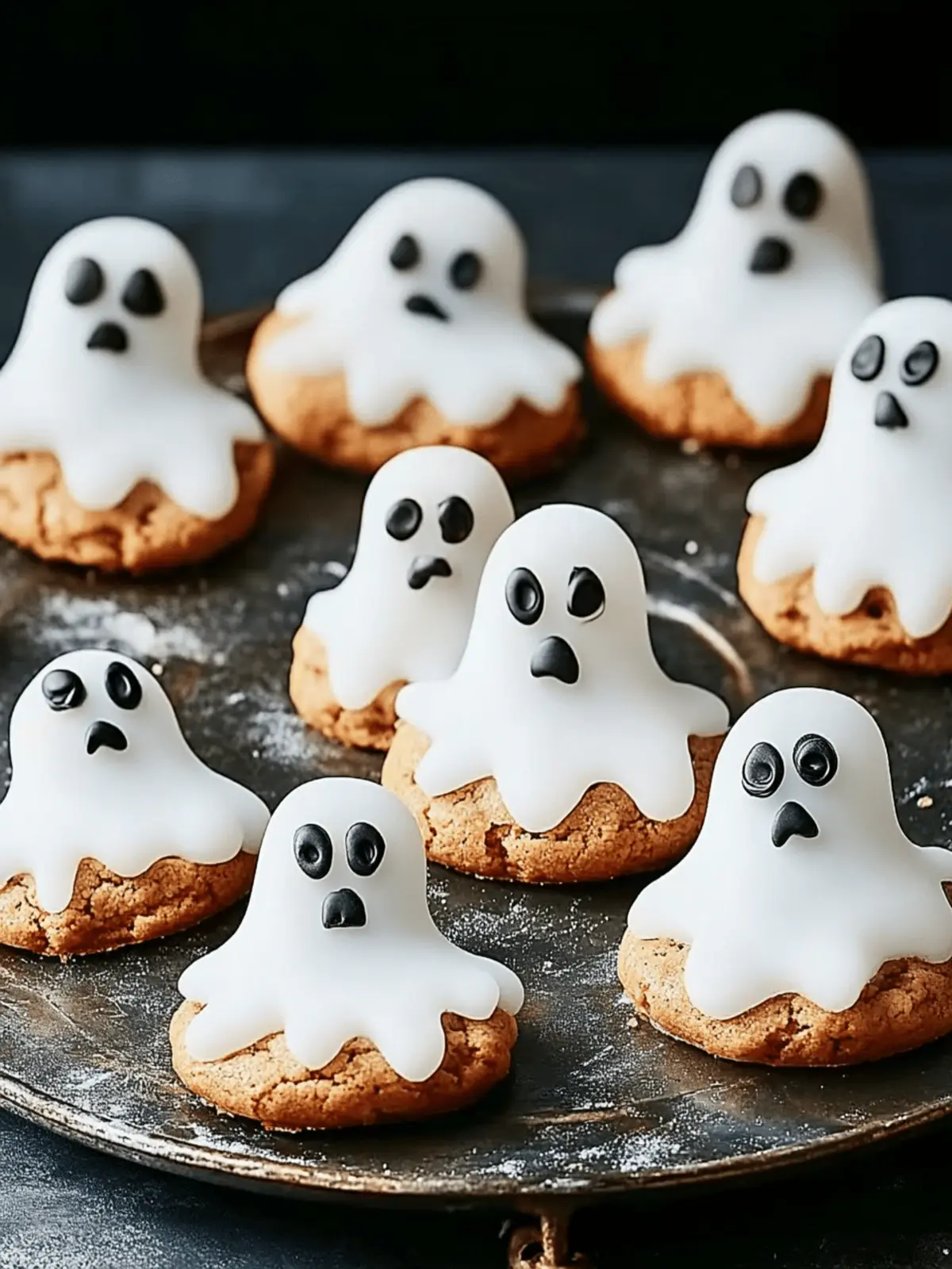 Crispy Ghost Cookies: Your Spooktacular 4-Ingredient Treat 3 Ghost cookies