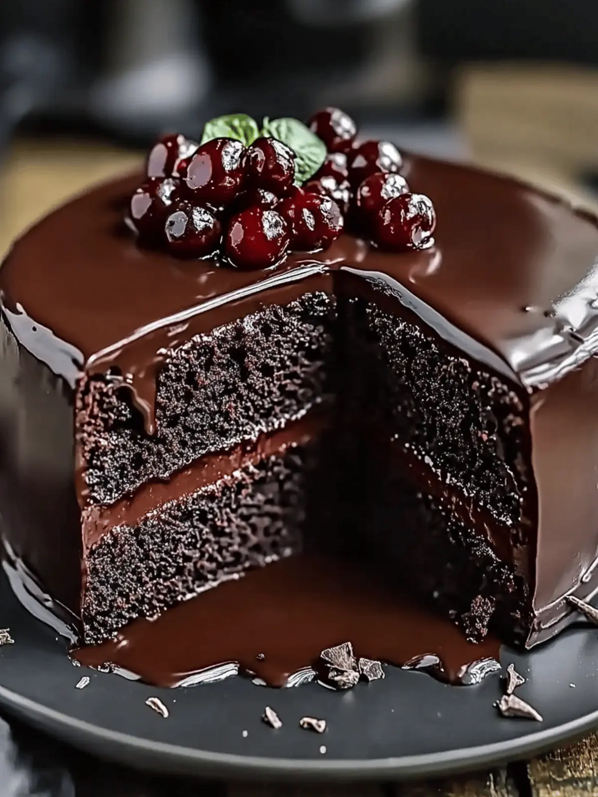 Easy Dark Chocolate Cake for a Fudgy Dessert Delight 4 Easy Dark Chocolate Cake