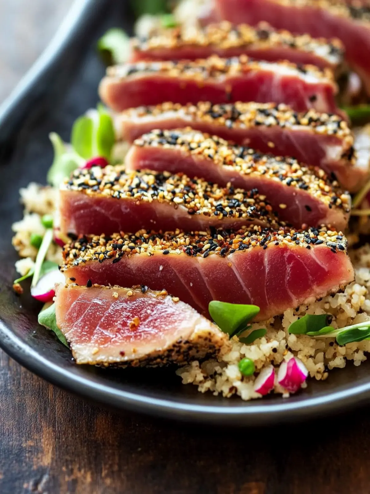 Fast & Easy Seared Tuna with Crunchy Sesame Delight 4 Fast & Easy Seared Tuna