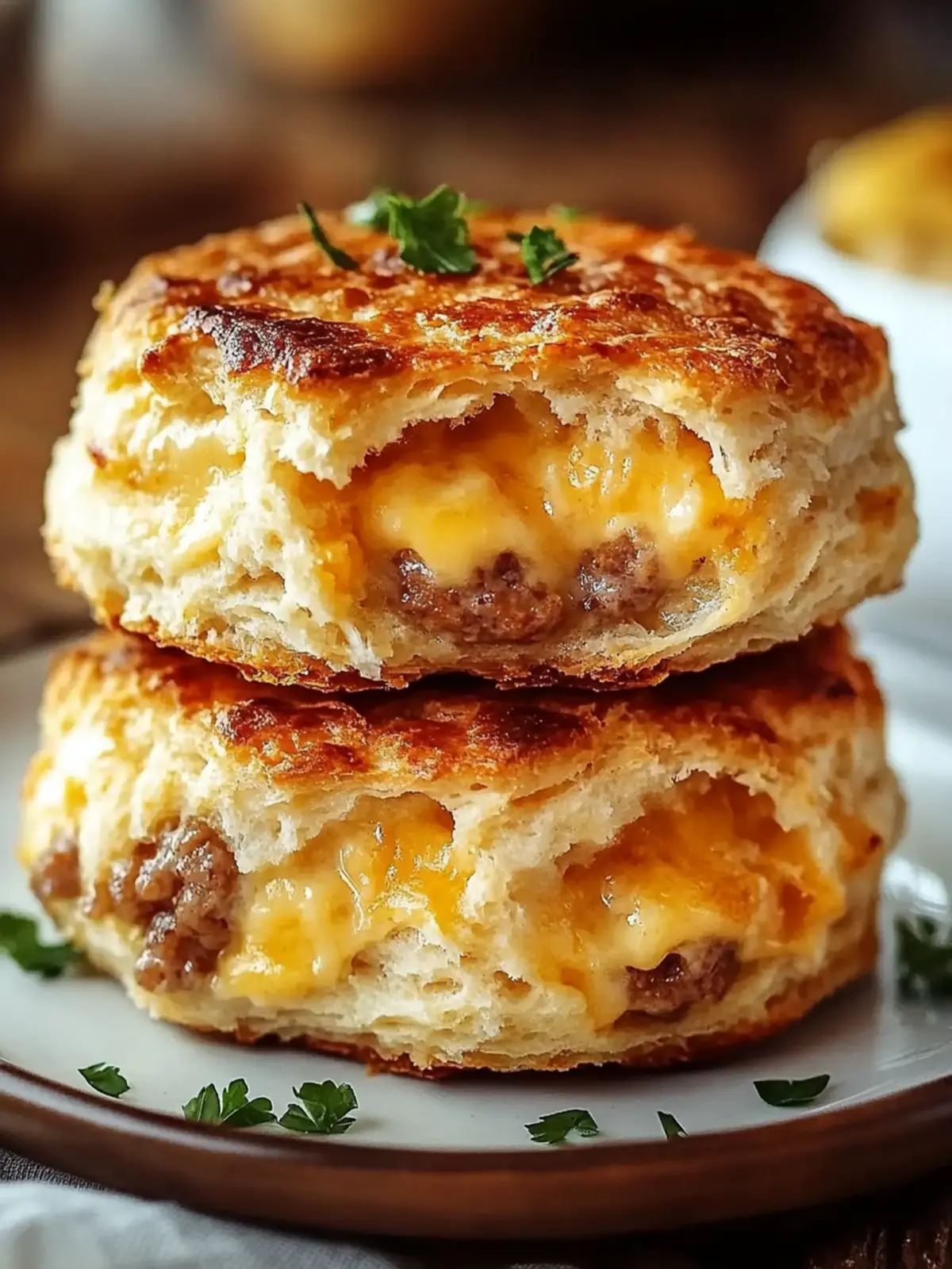 Savor Sausage Cheese Butter Swim Biscuits for Ultimate Comfort 2 Sausage Cheese Butter Swim Biscuits