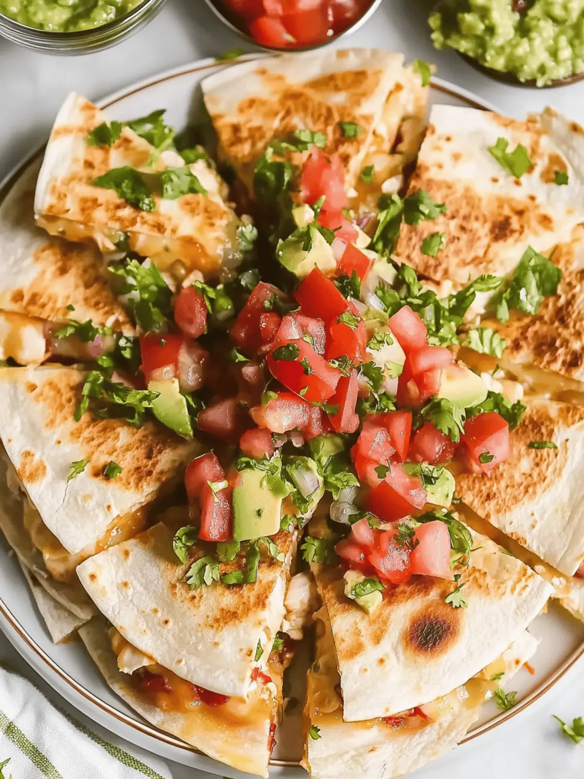 Easy Chicken Quesadillas: Quick Dinner Bliss in 20 Minutes 2 Easy Chicken Quesadillas