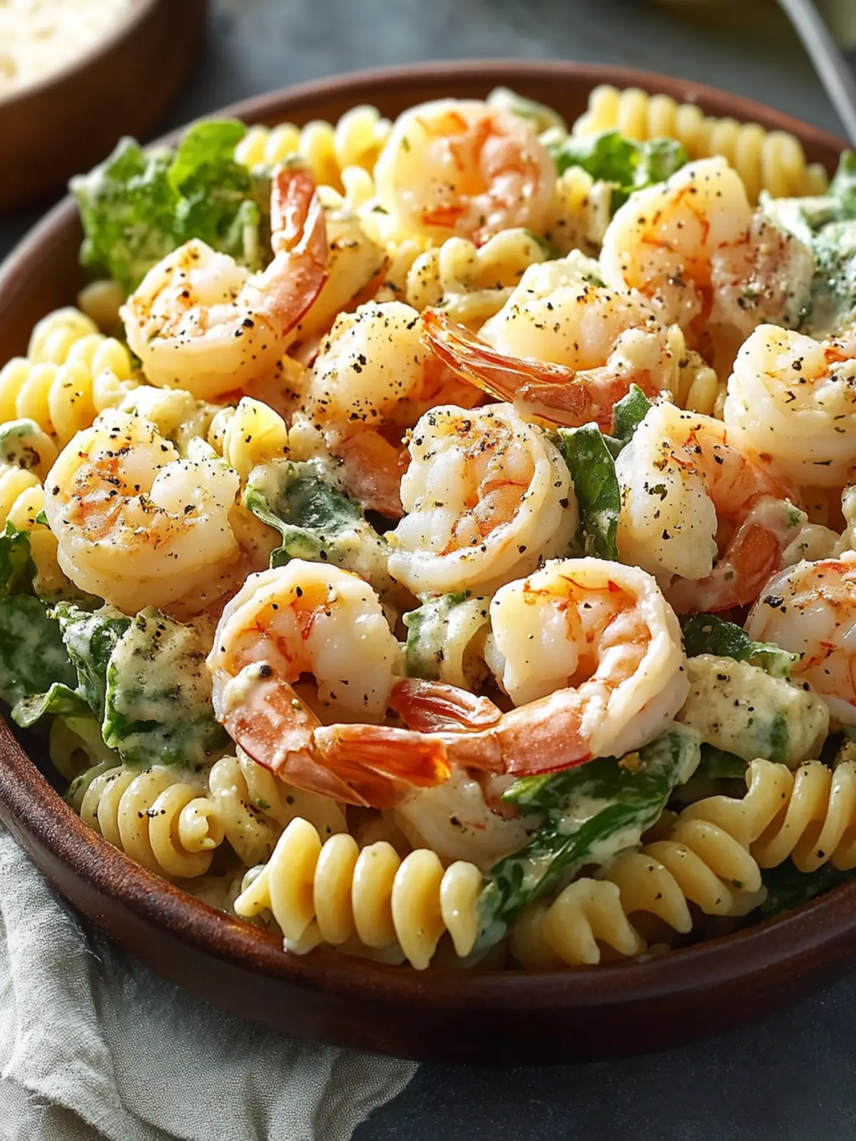 Shrimp Caesar Pasta Salad: Light, Flavorful, and So Easy to Make 3 Shrimp Caesar Pasta Salad