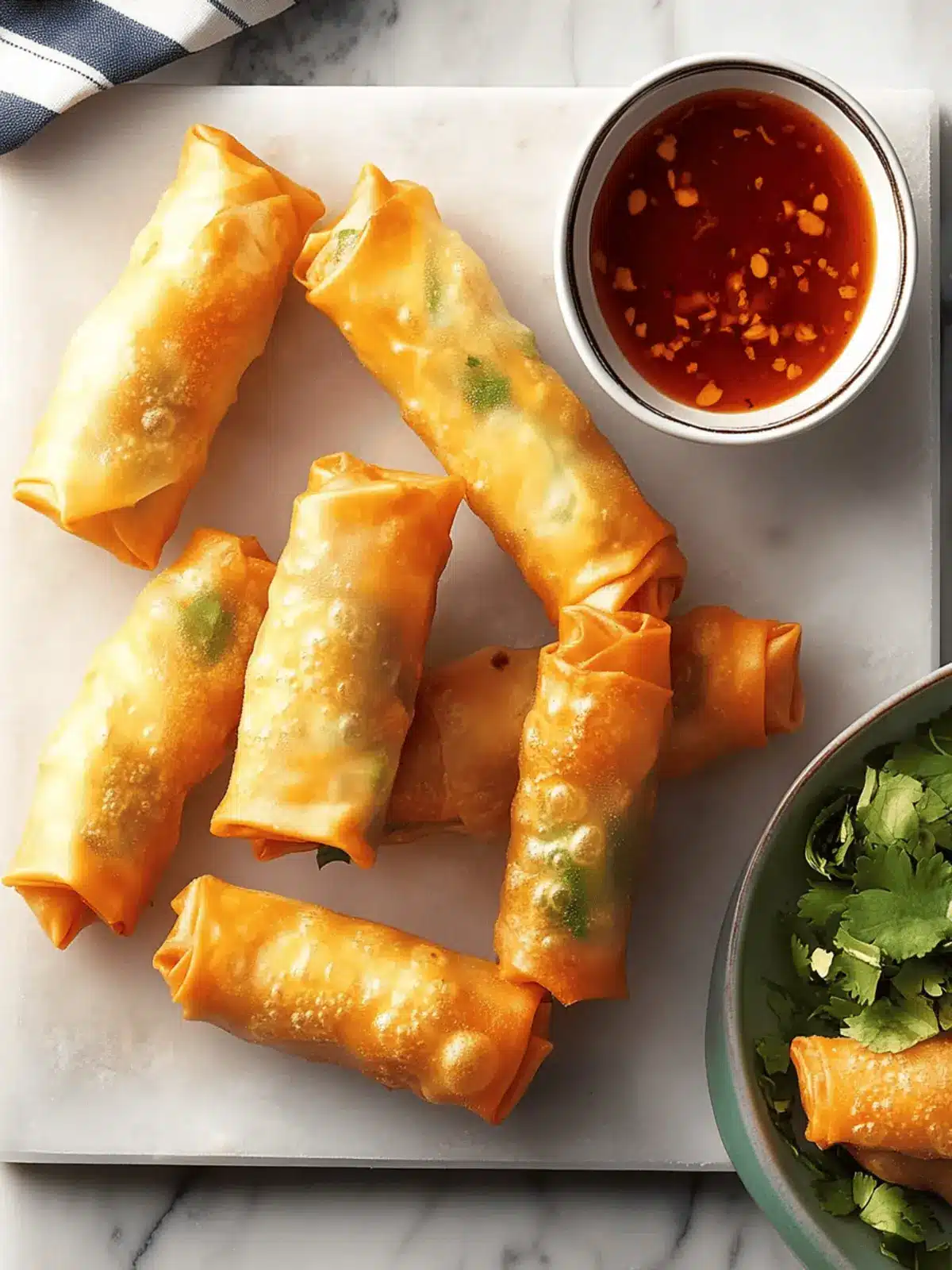 Crispy Sriracha Spring Rolls Packed with Flavor and Fun 4 Crispy Sriracha Spring Rolls