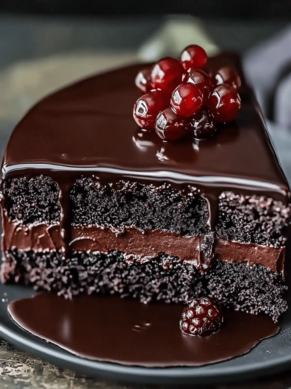 Easy Dark Chocolate Cake for a Fudgy Dessert Delight 3 Easy Dark Chocolate Cake