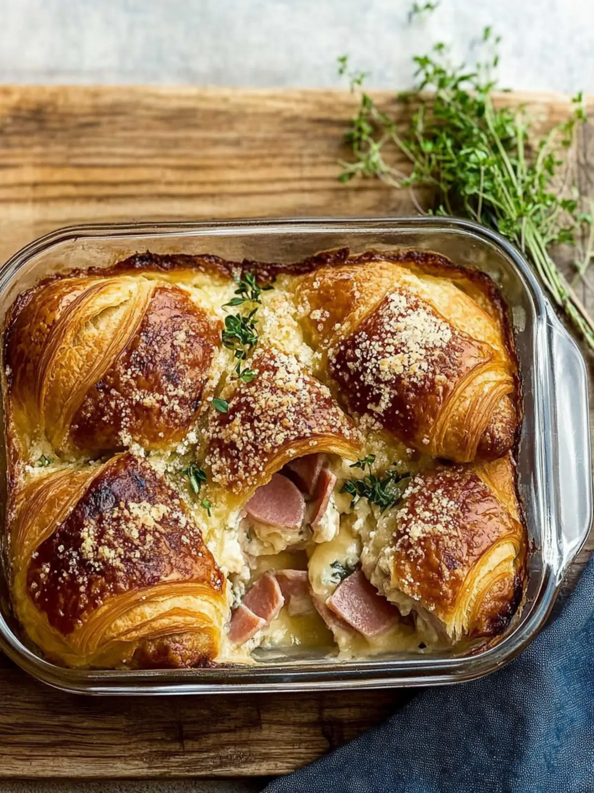 Irresistible Ham and Cheese Croissant Bake for Brunch Bliss 4 Ham and Cheese Croissant Bake