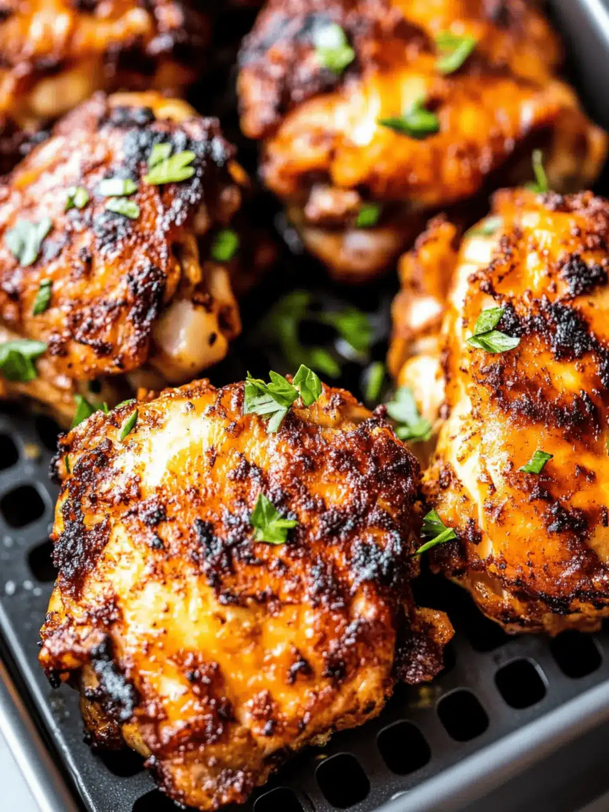 Crispy Air Fryer Chicken Thighs with Garlic Spice Magic 4 Crispy Air Fryer Chicken Thighs with Garlic Spice Magic