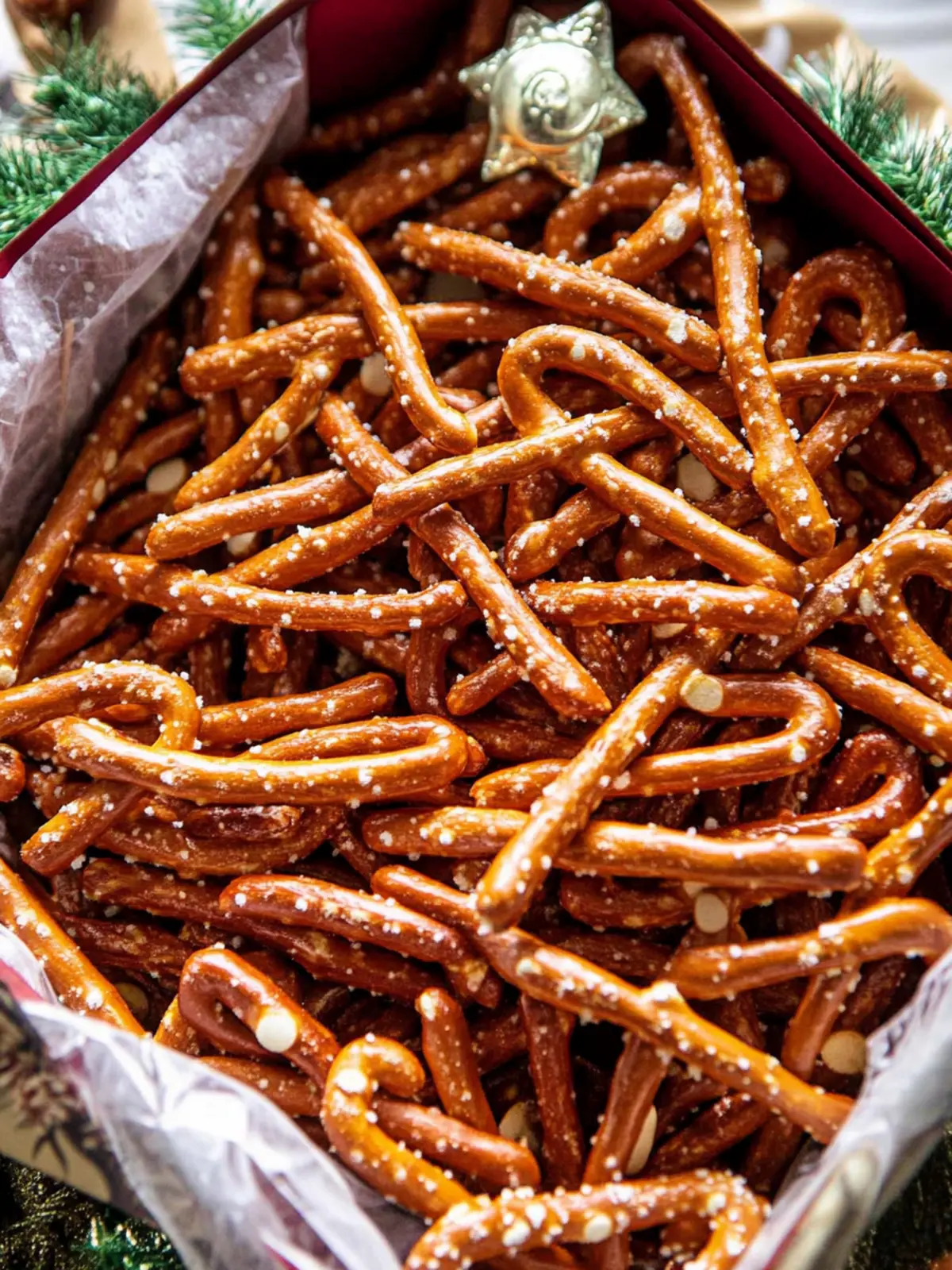 Savory Holiday Pretzel Mix for the Perfect Festive Snack 3 Holiday Pretzel Mix
