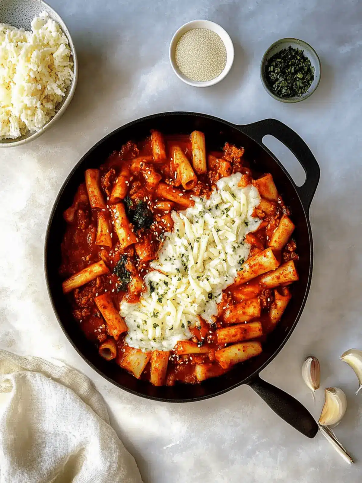 Cheese Dakgalbi: Spicy Korean Chicken Stir-Fry Magic 4 Cheese Dakgalbi