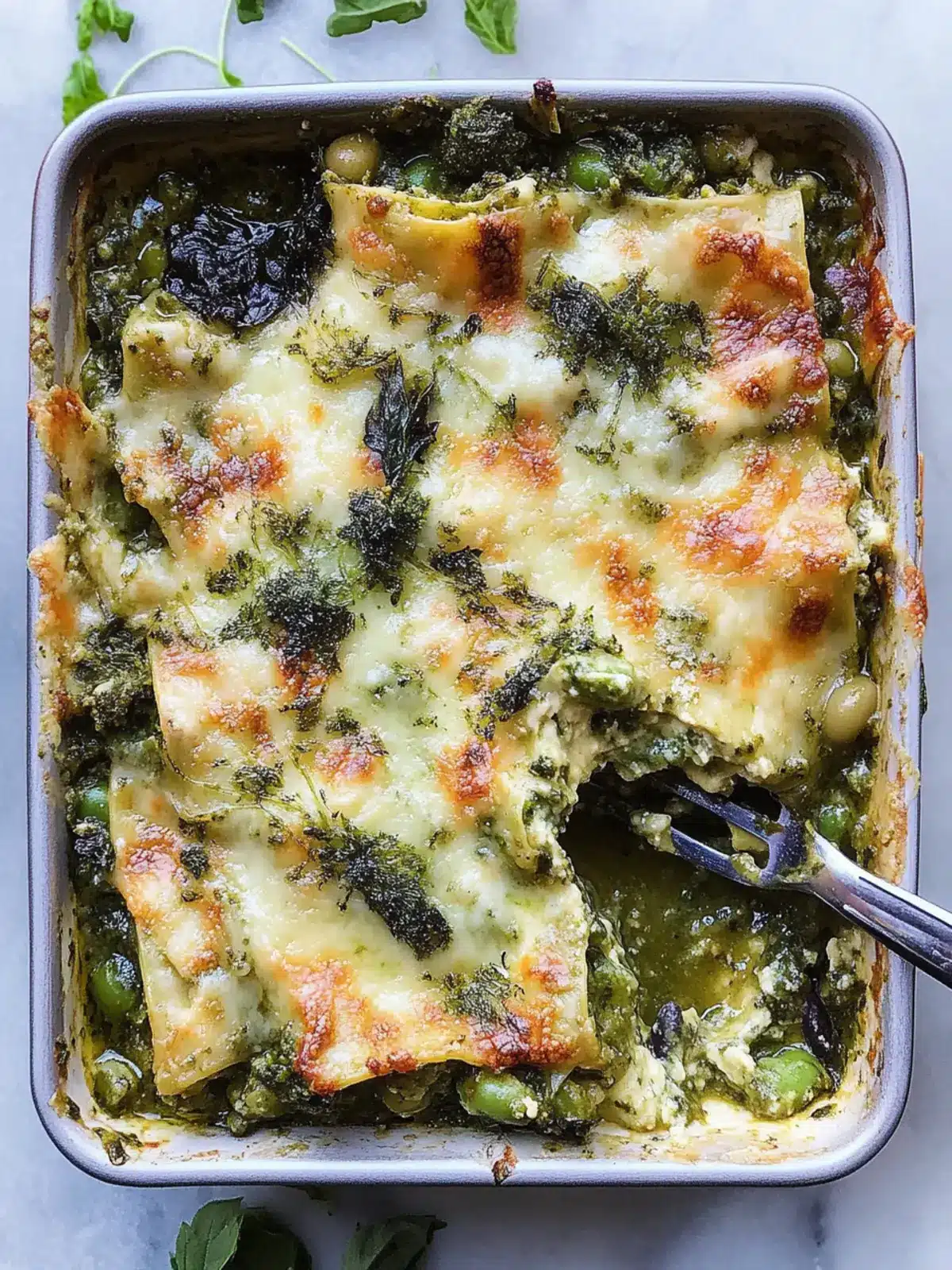 Homemade Green Lasagne With Bean B chamel Delight 2 Green Lasagne With Bean B chamel