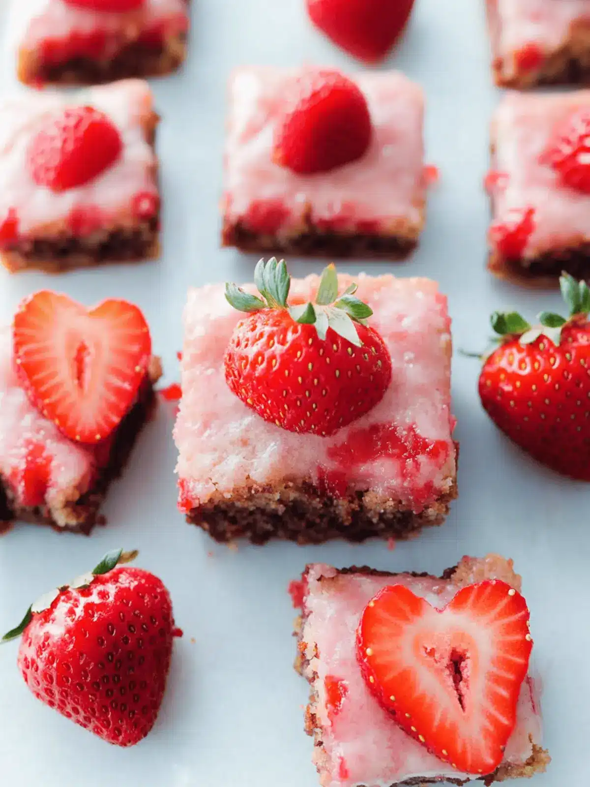 Delicious Strawberry Brownies for a Sweet Valentine's Treat 4 Strawberry Brownies