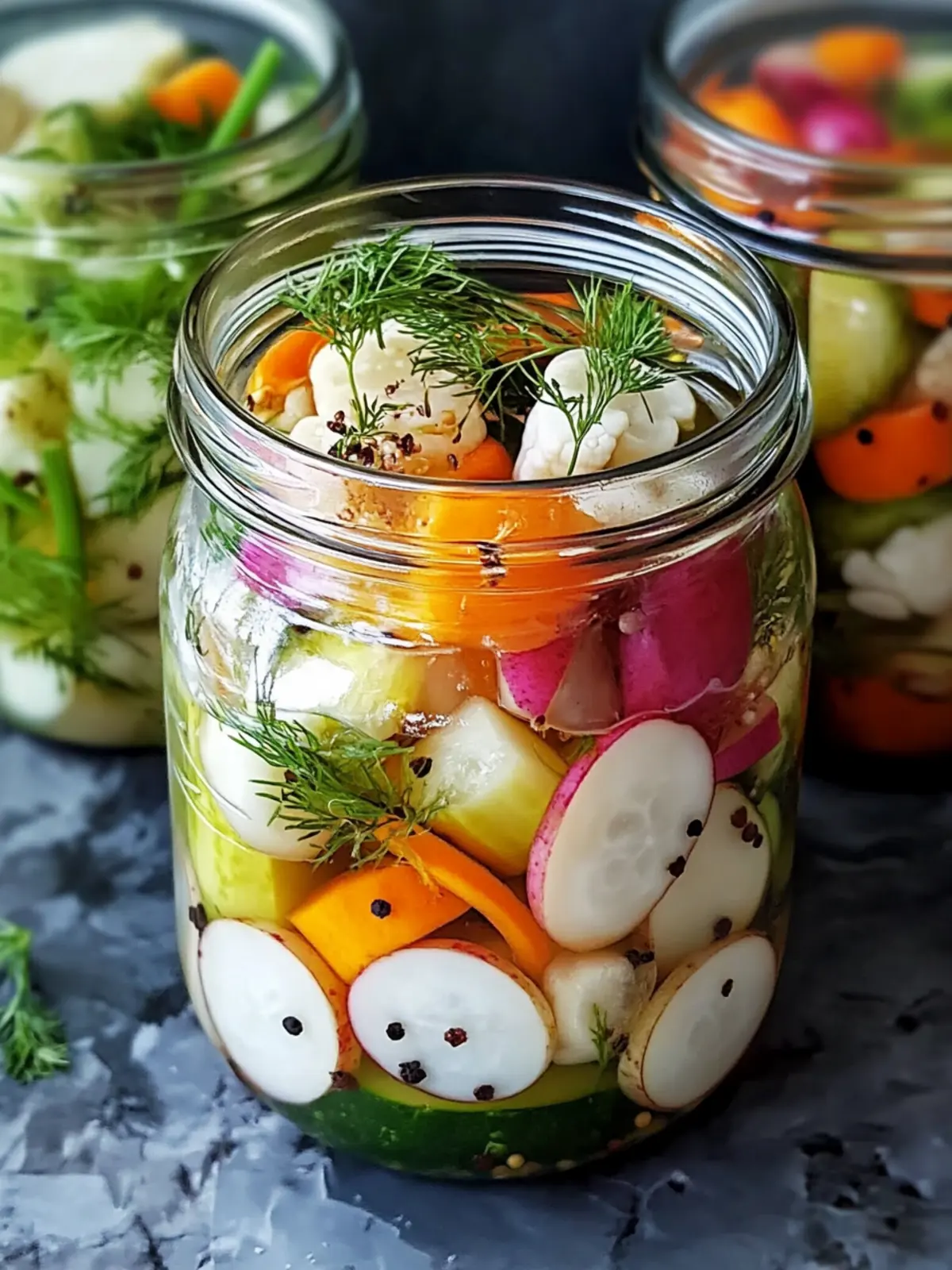 Bright & Crunchy Homemade Refrigerator Pickled Vegetables 2 Homemade Refrigerator Pickled Vegetables