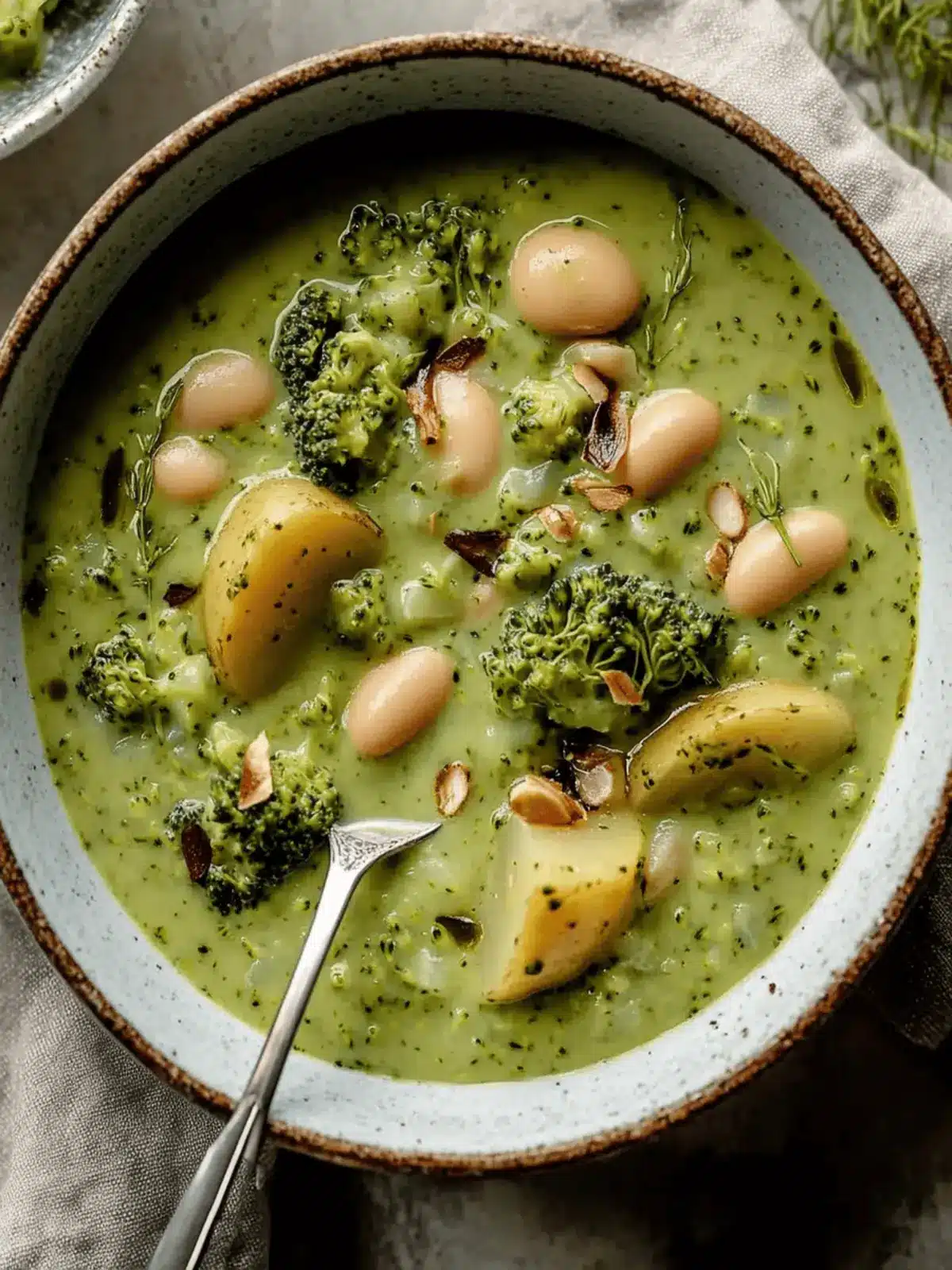 Creamy Broccoli Dill Pickle Soup with White Beans & Potatoes 3 Broccoli Dill Pickle Soup with White Beans & Potatoes
