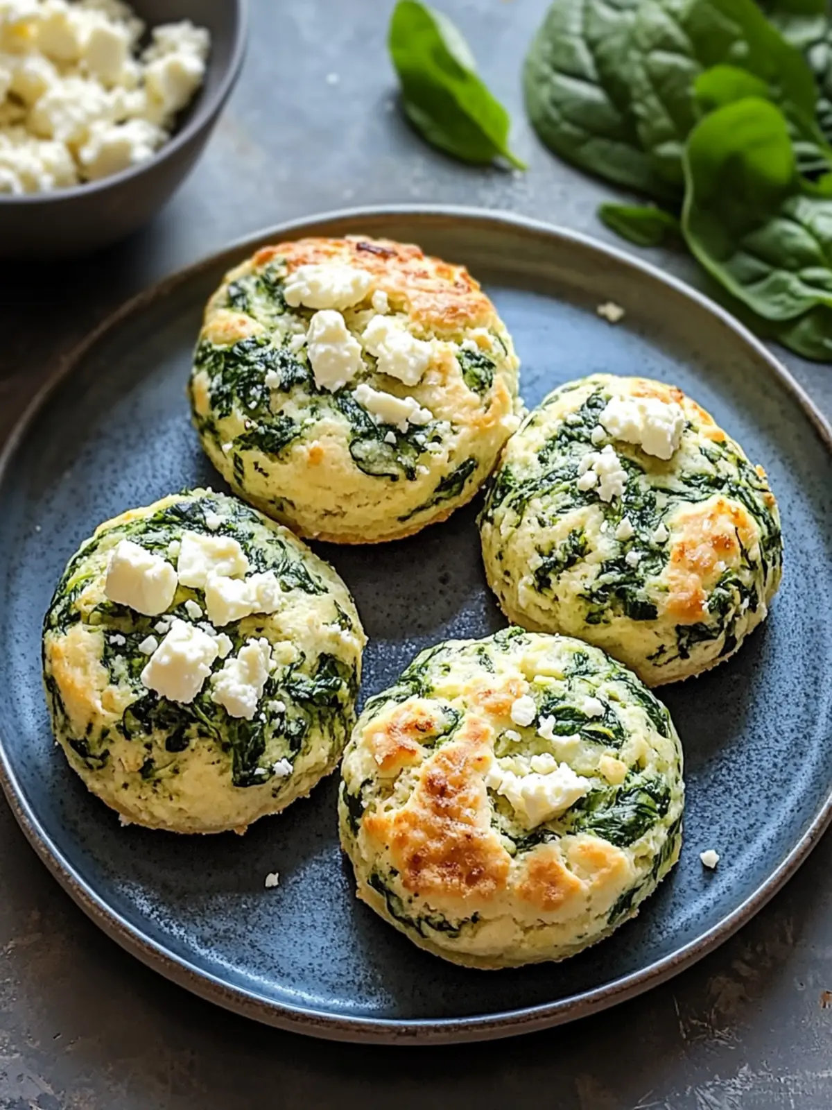 Spinach and Feta High-Protein Breakfast Biscuits You ll Love 3 Spinach and Feta High-Protein Breakfast Biscuits