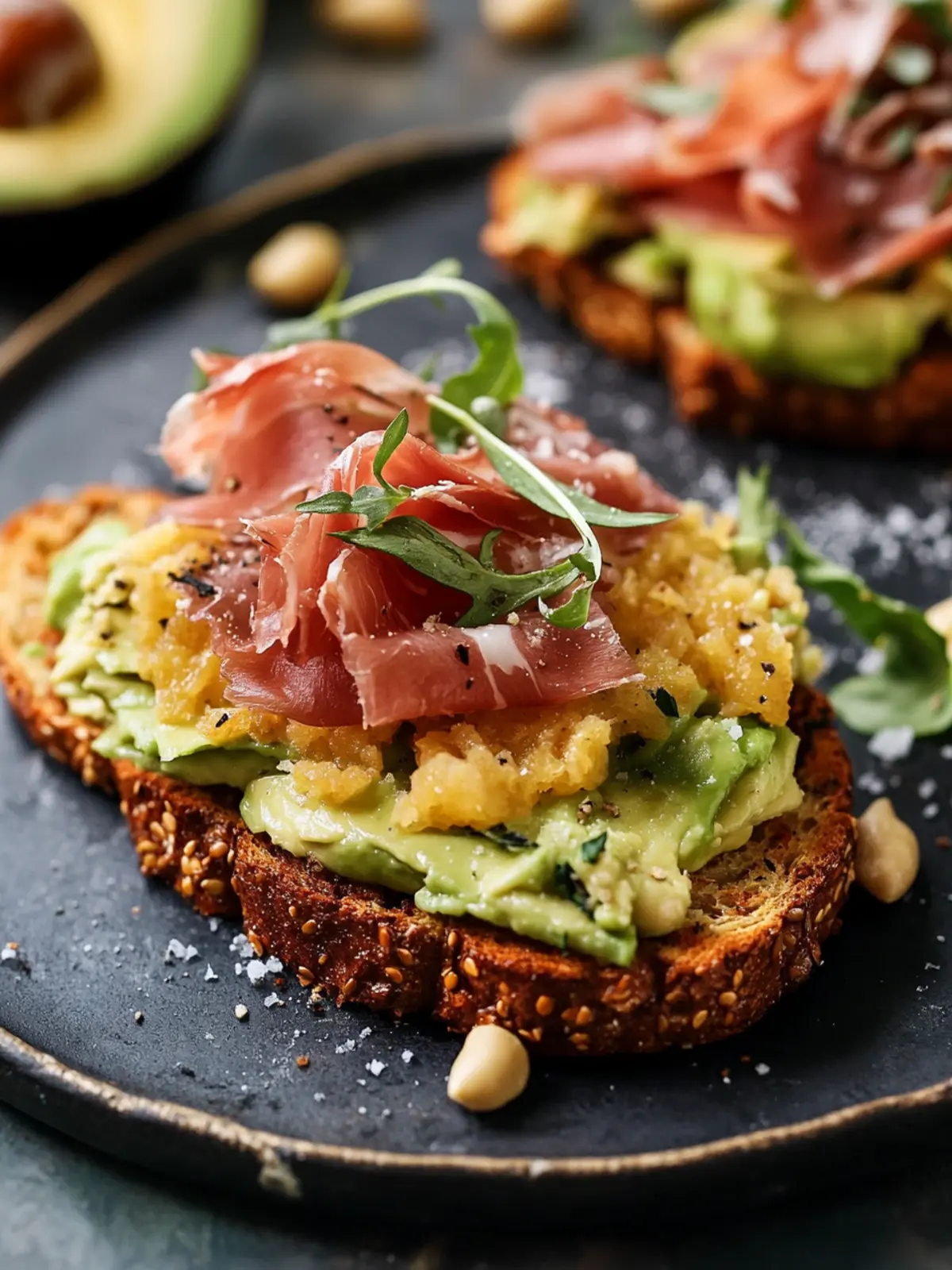 Hash Brown Avocado Toast With Prosciutto for Ultimate Crunch 2 Hash Brown Avocado Toast With Prosciutto