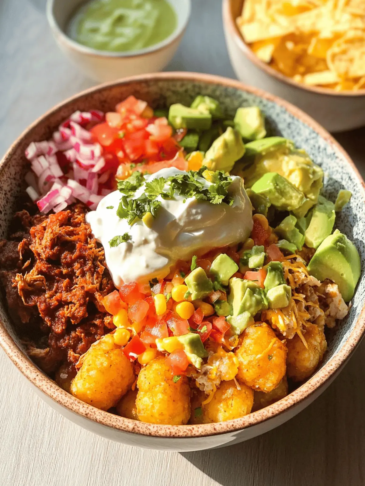 Crispy Tater Tot Taco Bowl: A Fun Family Dinner Delight 4 Tater Tot Taco Bowl