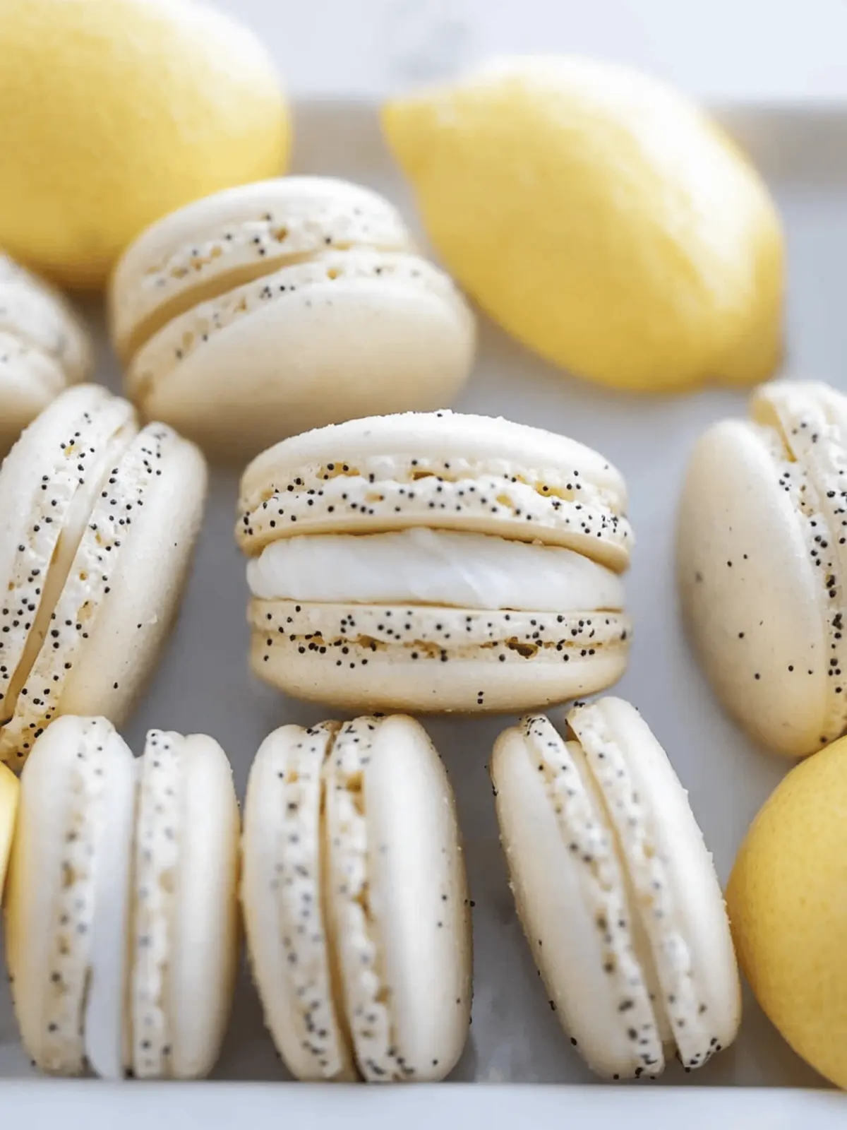 Delightful Lemon Poppy Seed Macarons to Brighten Your Summer 3 Lemon Poppy Seed Macarons