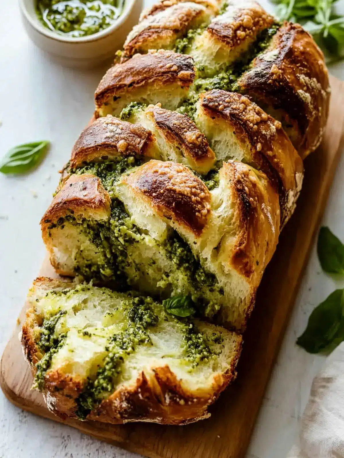 Delicious Pesto Pull-Apart Bread for Your Next Cozy Meal 2 Pesto Pull-Apart Bread