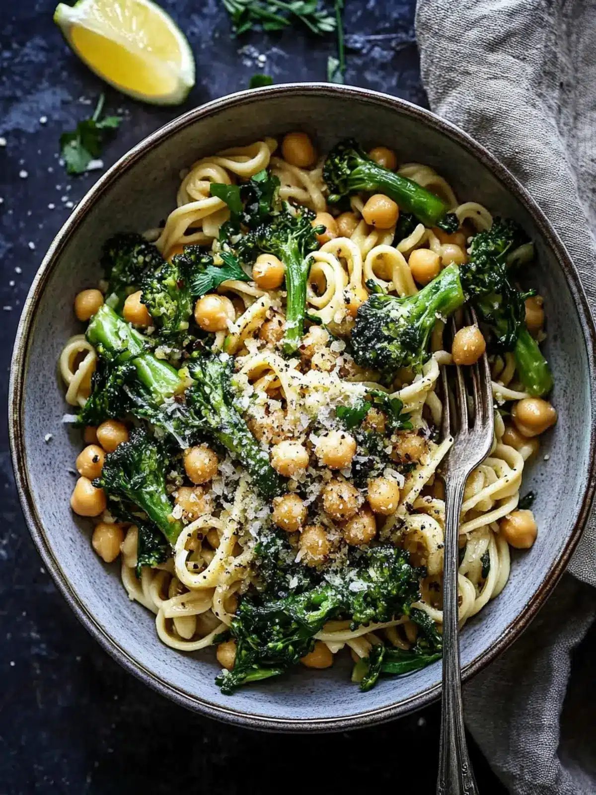 Pasta with Broccolini & Chickpeas: A Quick Flavor Boost 2 Pasta with Broccolini & Chickpeas