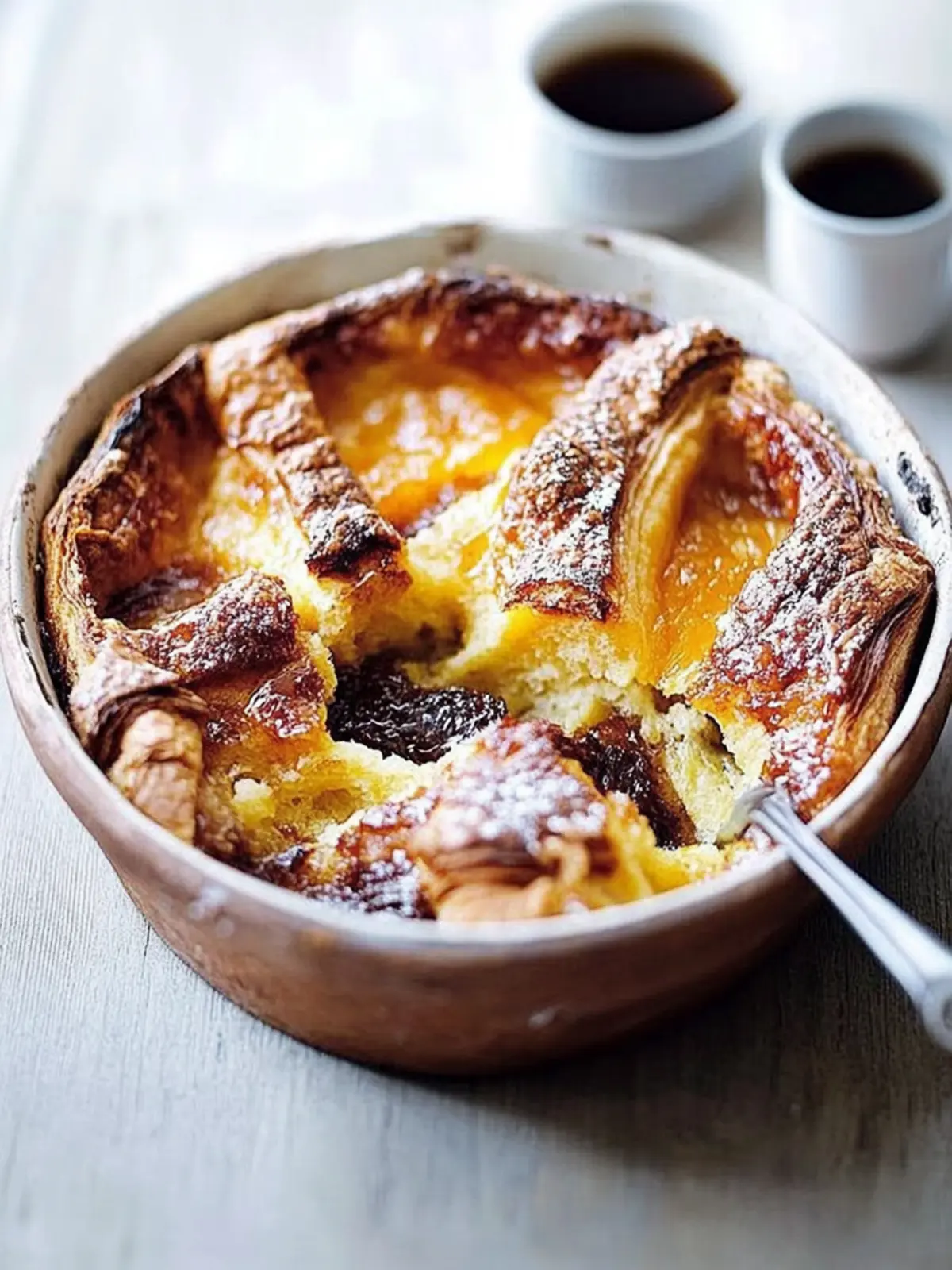 Delicious Croissant and Marmalade Bread-and-Butter Pudding Delight 4 Croissant and marmalade bread-and-butter pudding